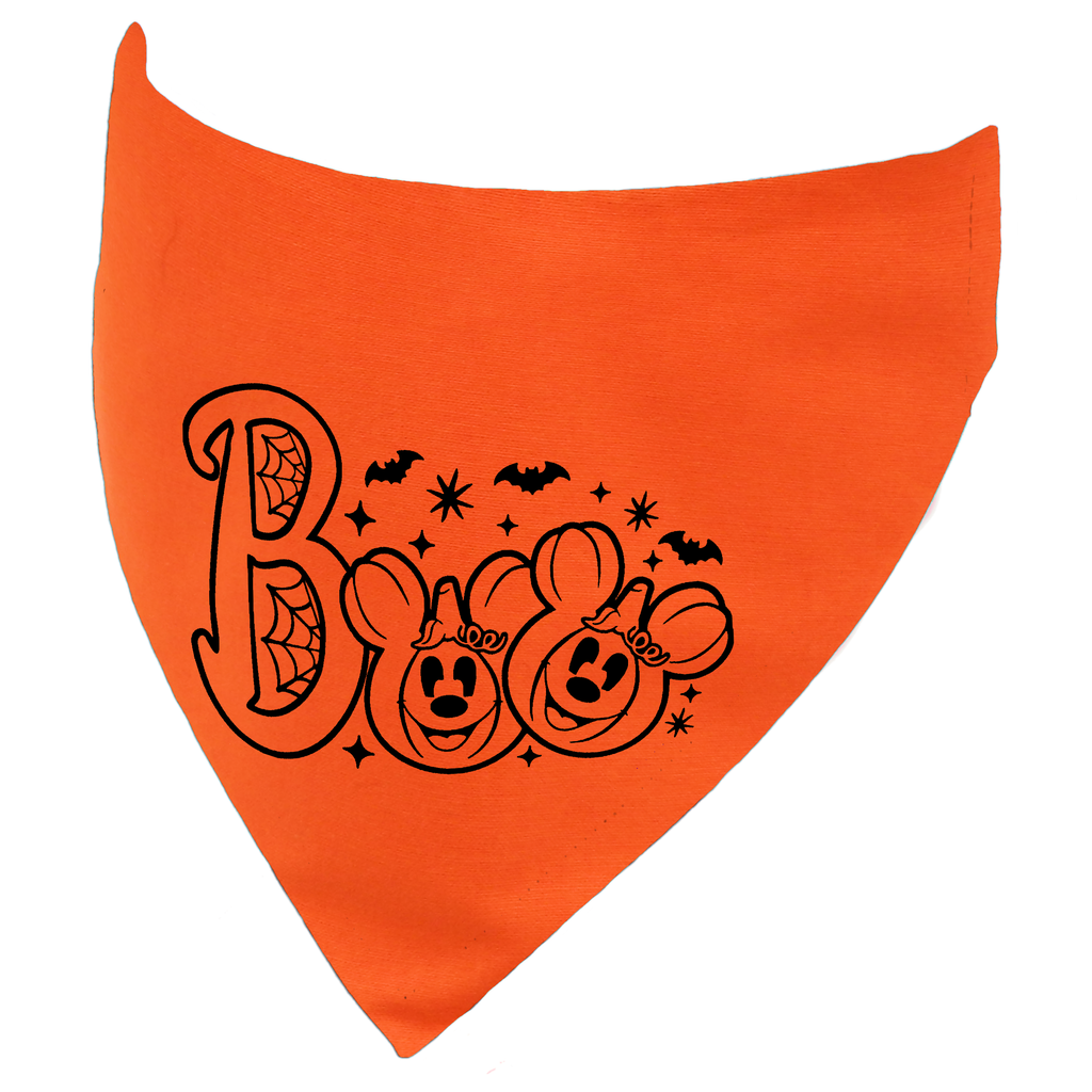 Boo Pumpkin Halloween Dog Bandana