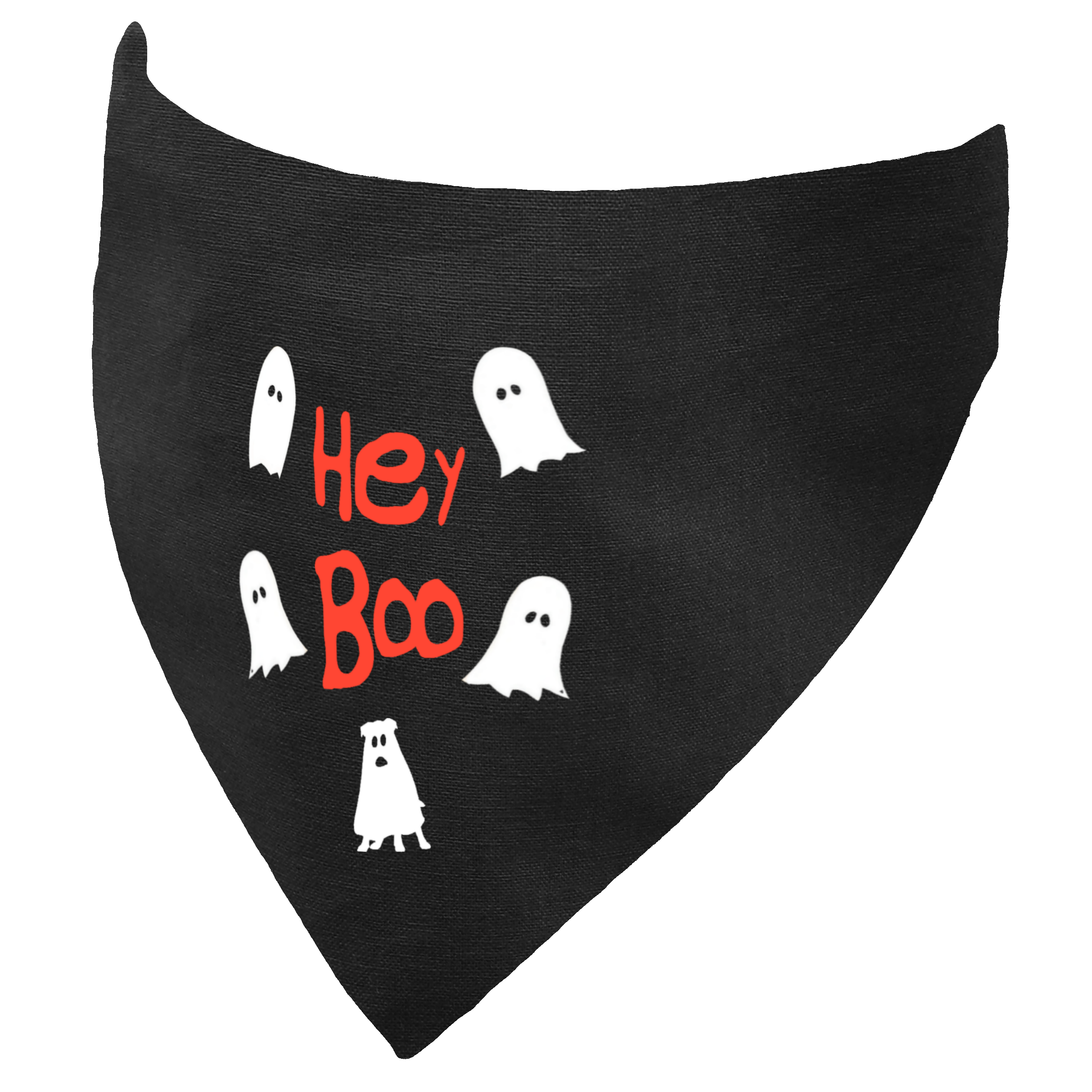 Hey Boo Ghosts Halloween Dog Bandana