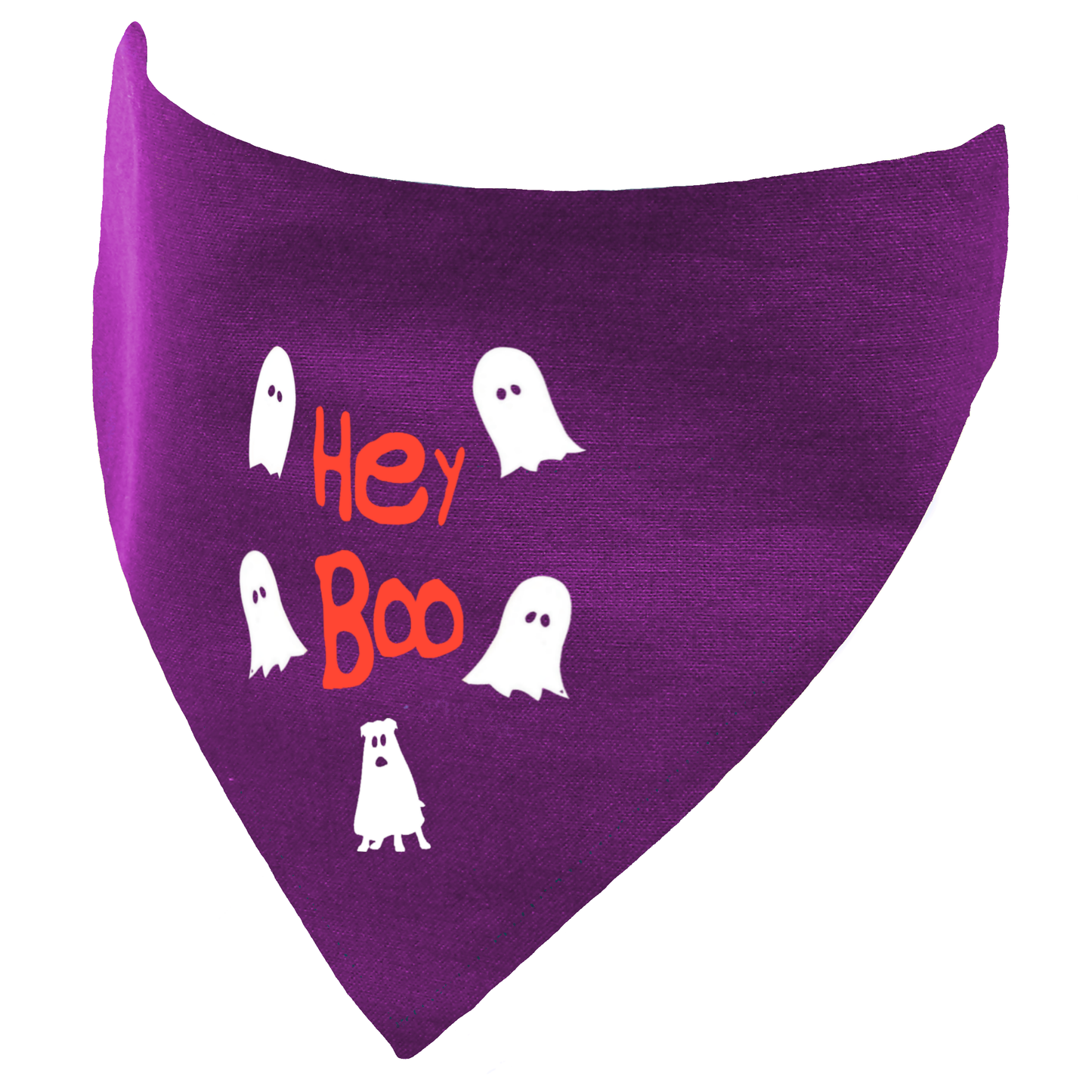 Hey Boo Ghosts Halloween Dog Bandana