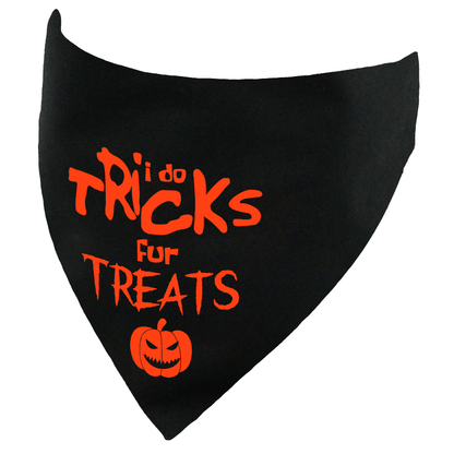 I do Tricks fur Treats Halloween Dog Bandana