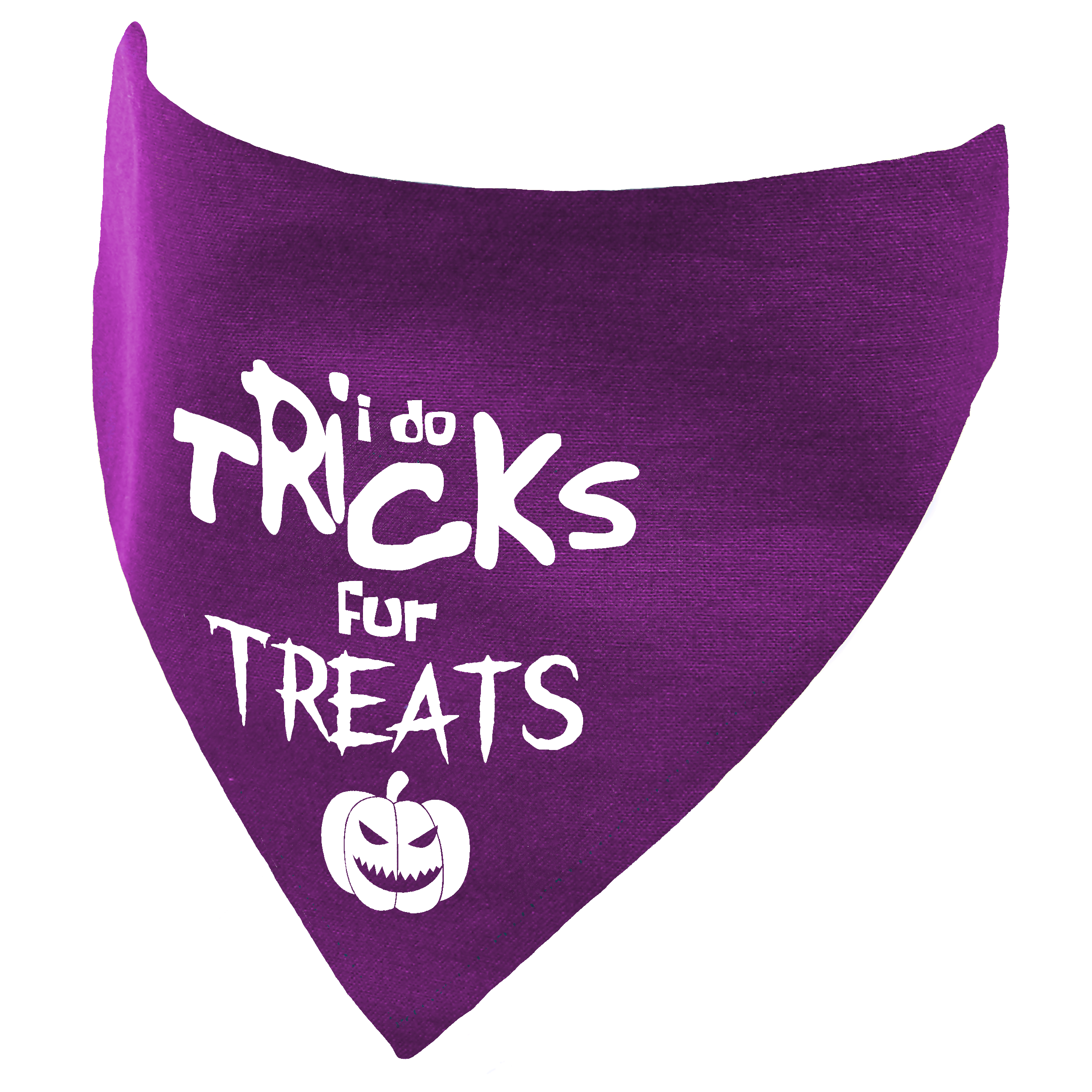 I do Tricks fur Treats Halloween Dog Bandana