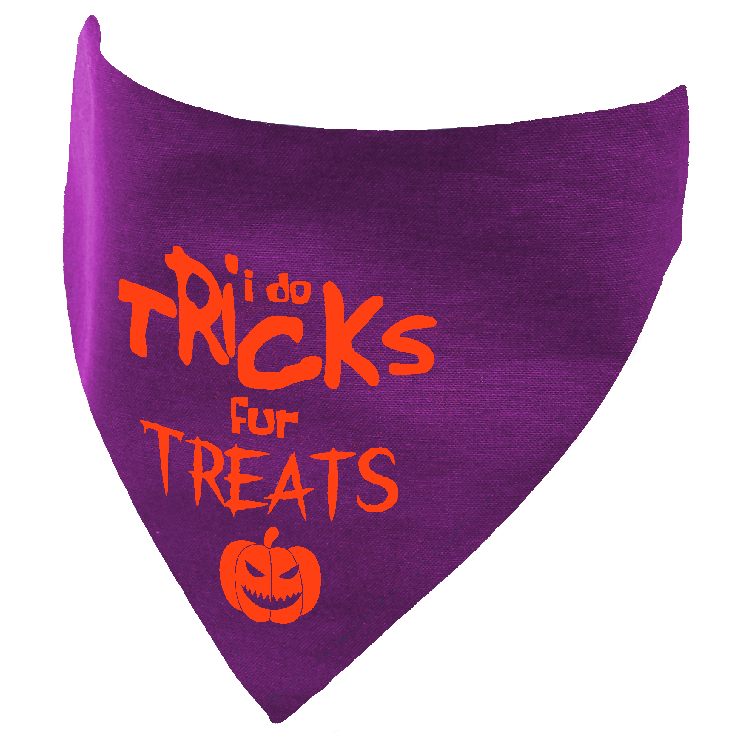 I do Tricks fur Treats Halloween Dog Bandana