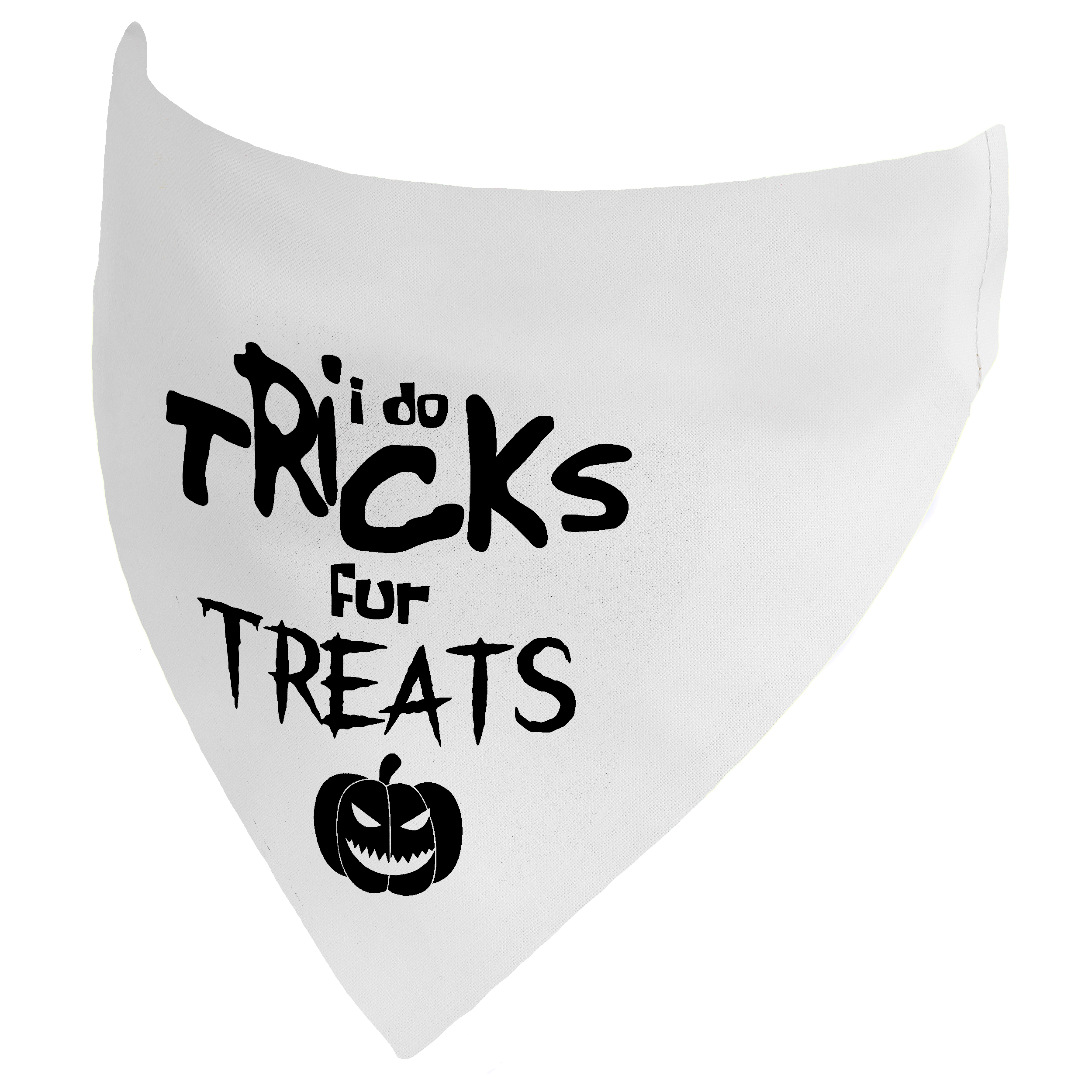 I do Tricks fur Treats Halloween Dog Bandana