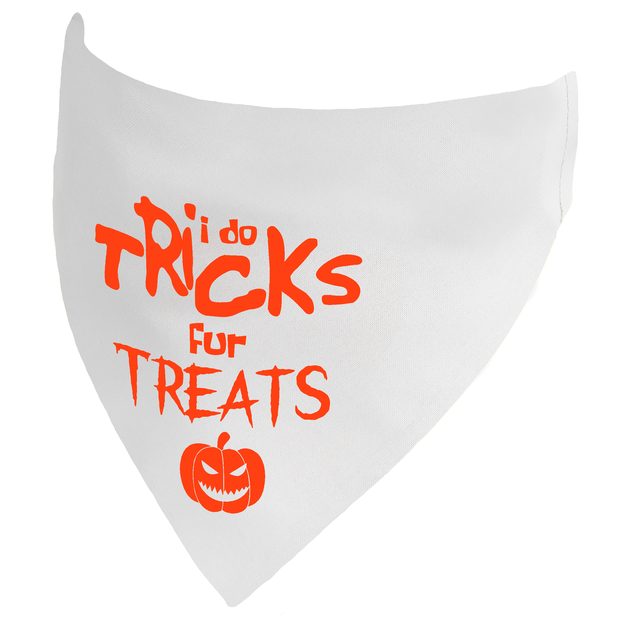 I do Tricks fur Treats Halloween Dog Bandana