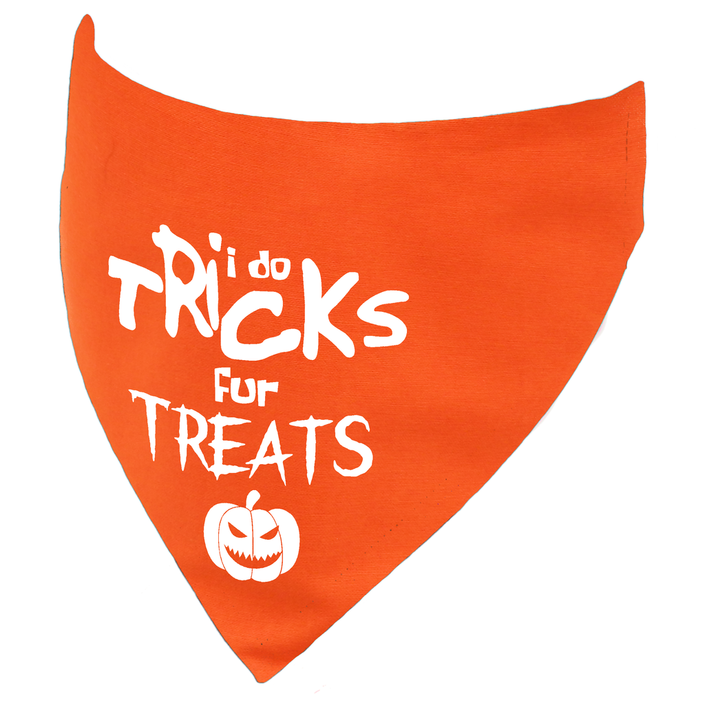I do Tricks fur Treats Halloween Dog Bandana