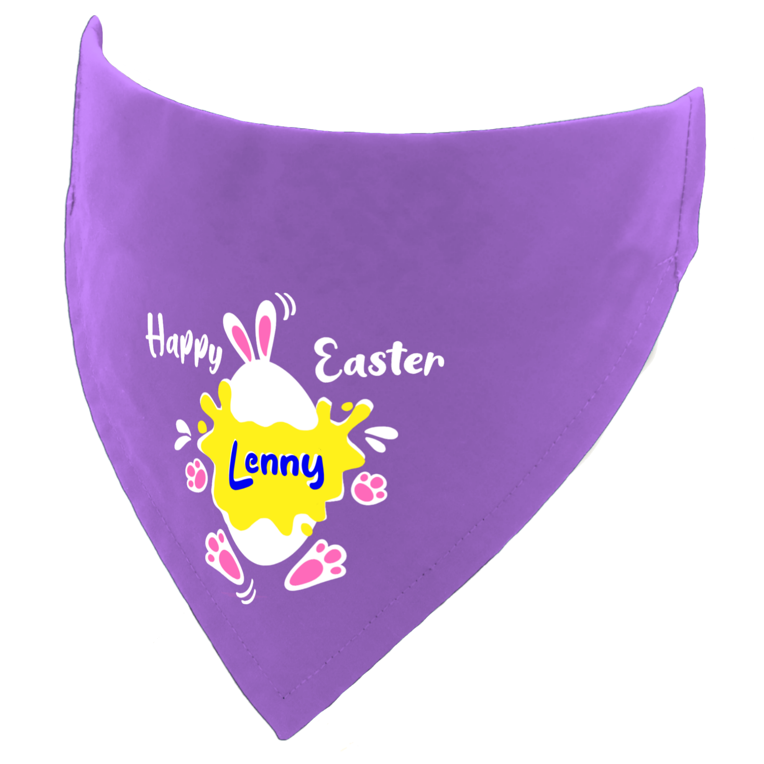 Personalised Happy Easter Egg Dog Bandana