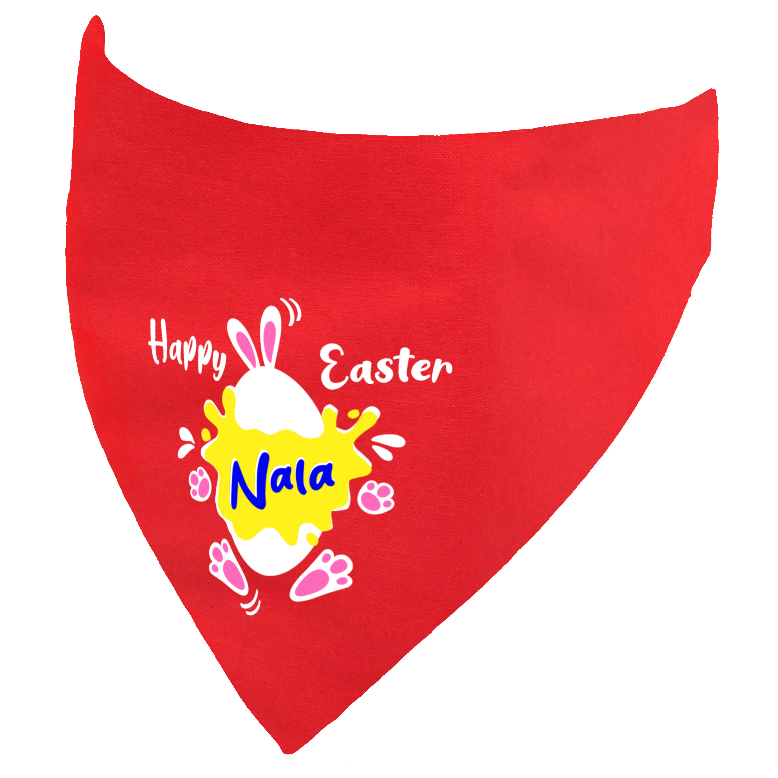 Personalised Happy Easter Egg Dog Bandana