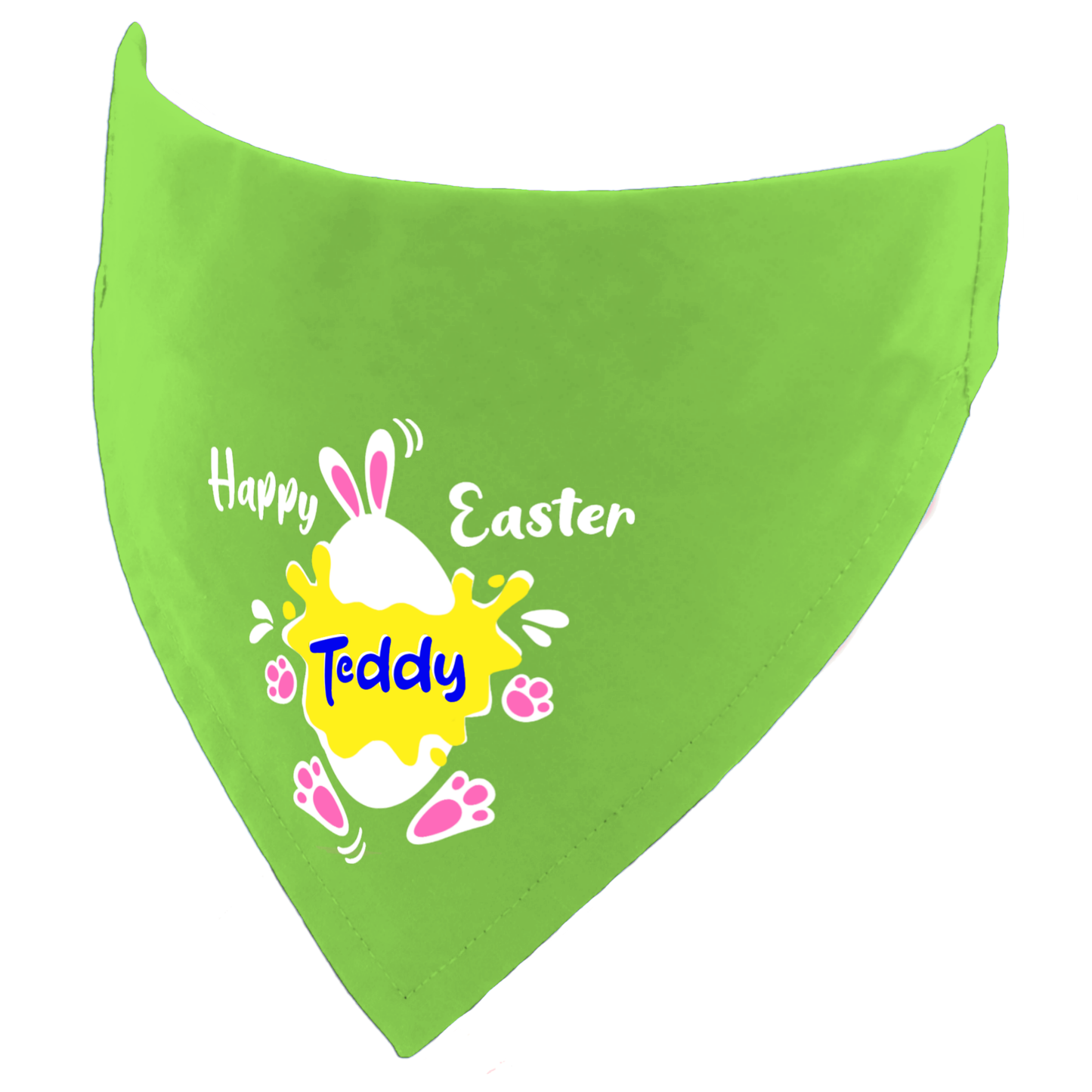Personalised Happy Easter Egg Dog Bandana