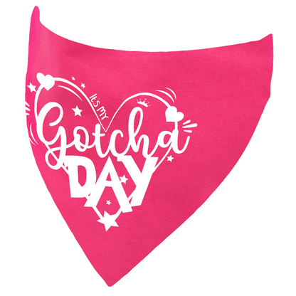 It's my Gotcha Adoption Day Dog Bandana