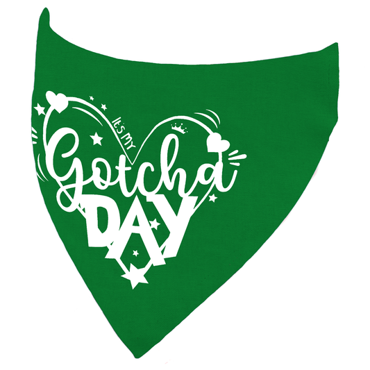 It's my Gotcha Adoption Day Dog Bandana