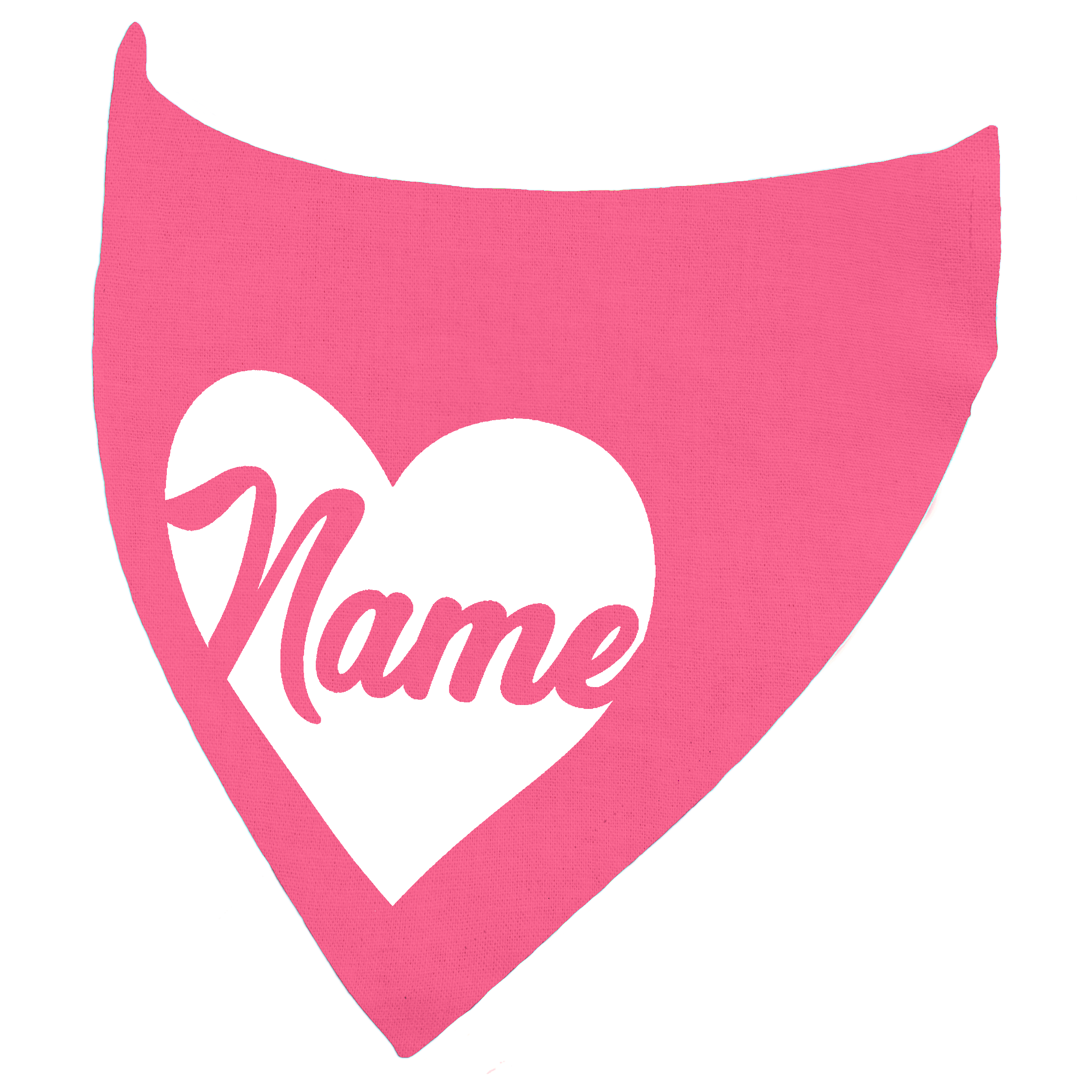 Heart Customisable Dog Bandana - Personalise with Any Name