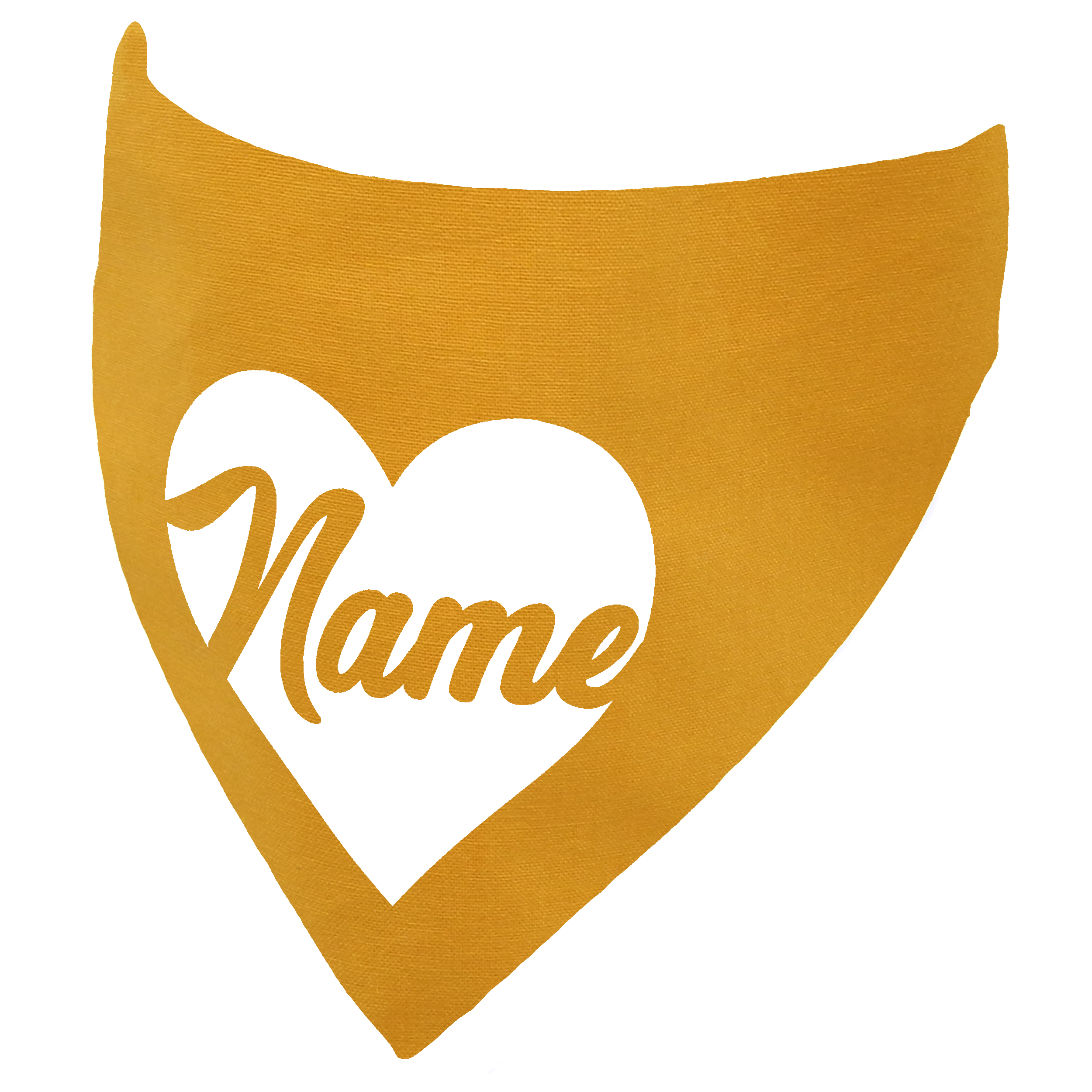 Heart Customisable Dog Bandana - Personalise with Any Name