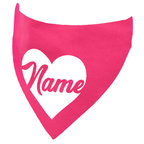 Heart Customisable Dog Bandana - Personalise with Any Name