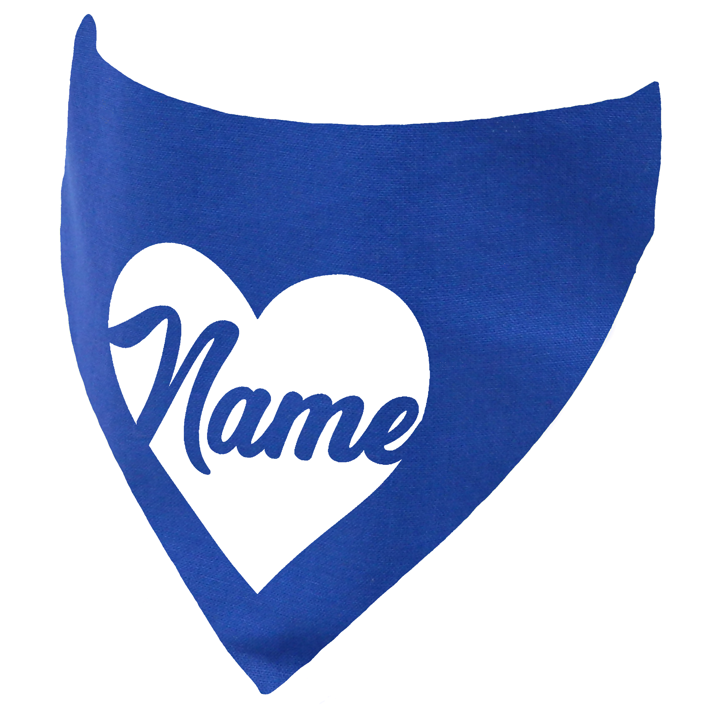 Heart Customisable Dog Bandana - Personalise with Any Name