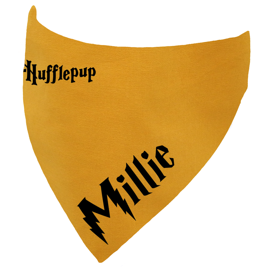 Harry Pawter Dogwarts House Personalised Dog Bandana