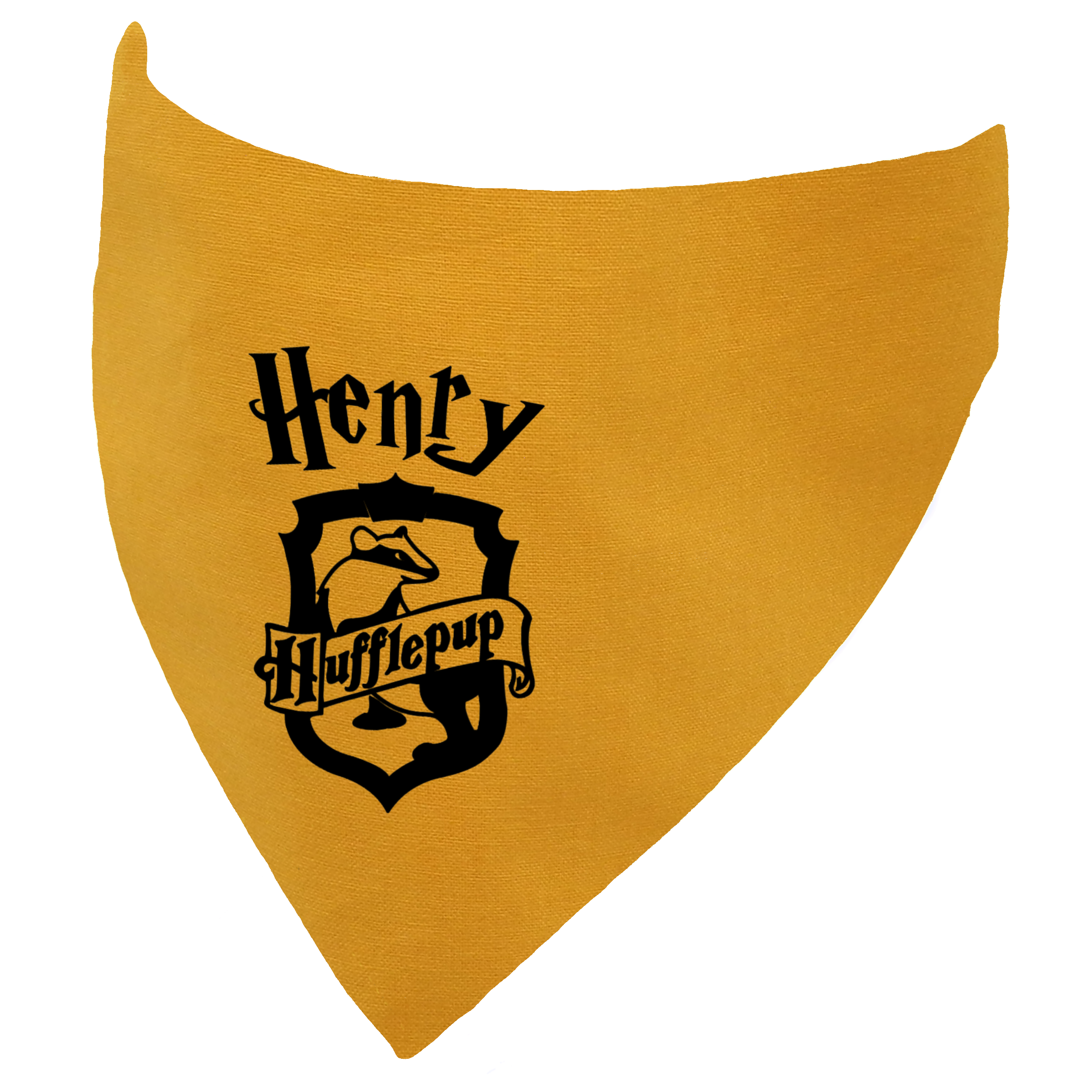Harry Pawter Dogwarts Coat of Arms Personalised Dog Bandana