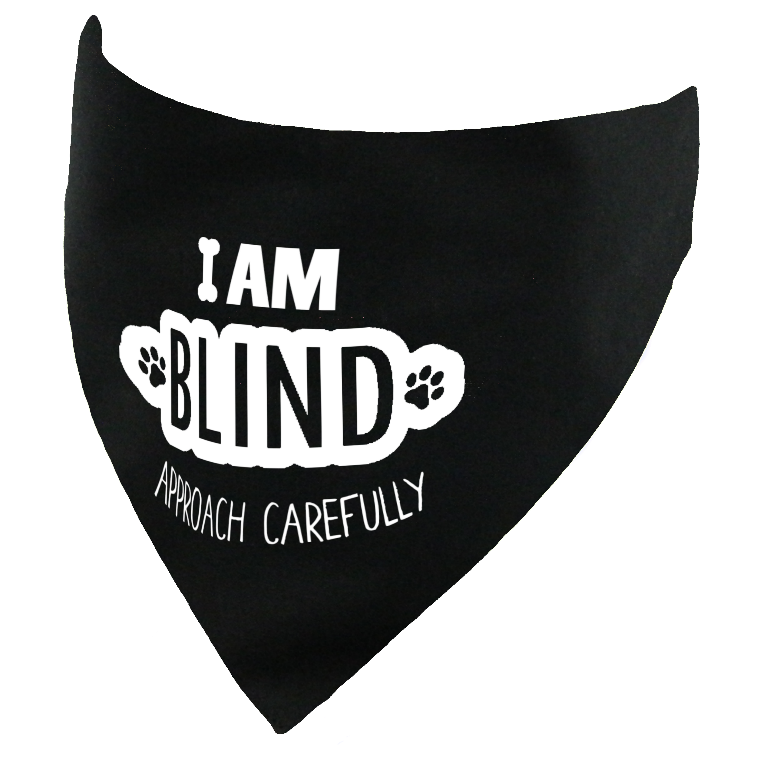 I am Blind Dog Bandana Approach Carefully