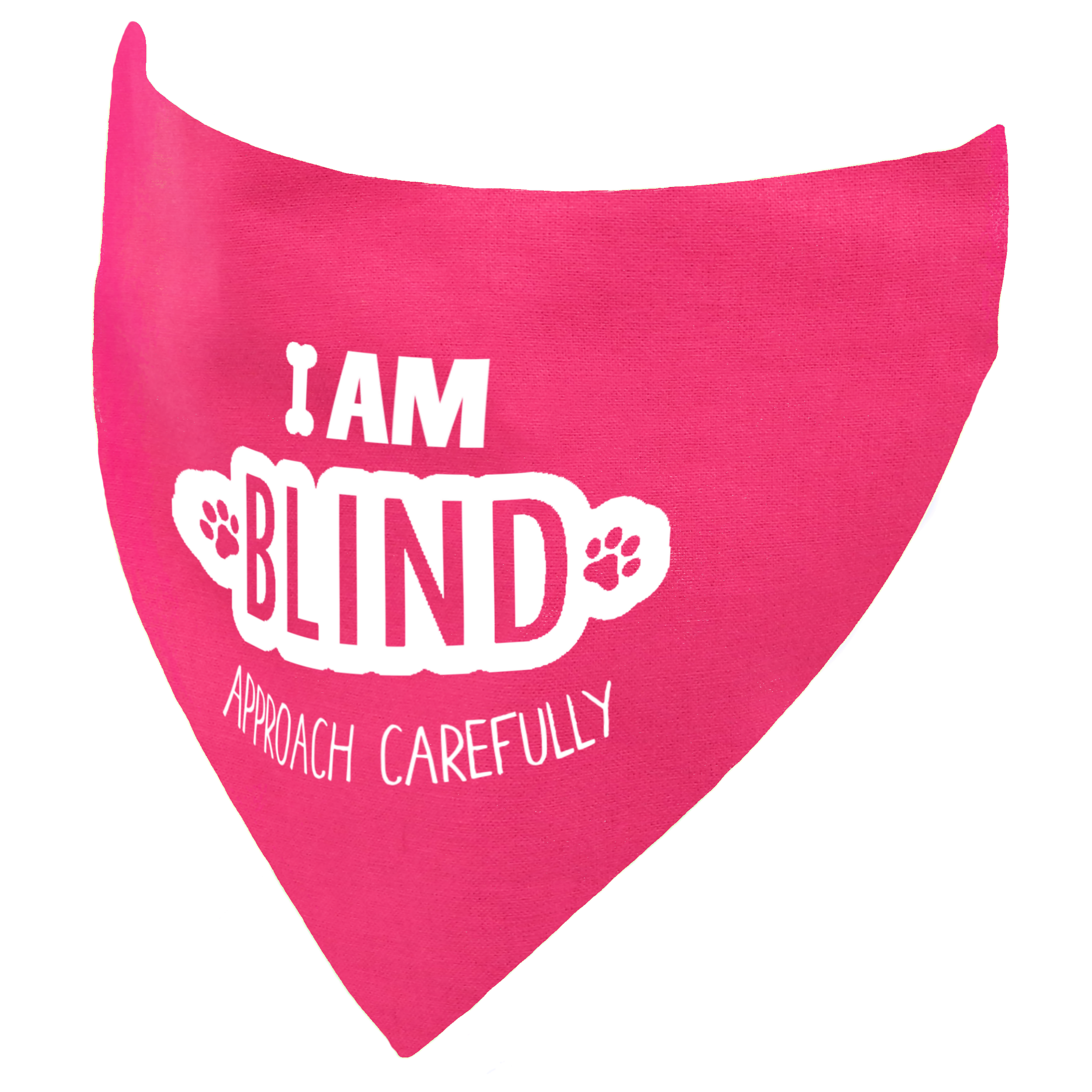 I am Blind Dog Bandana Approach Carefully