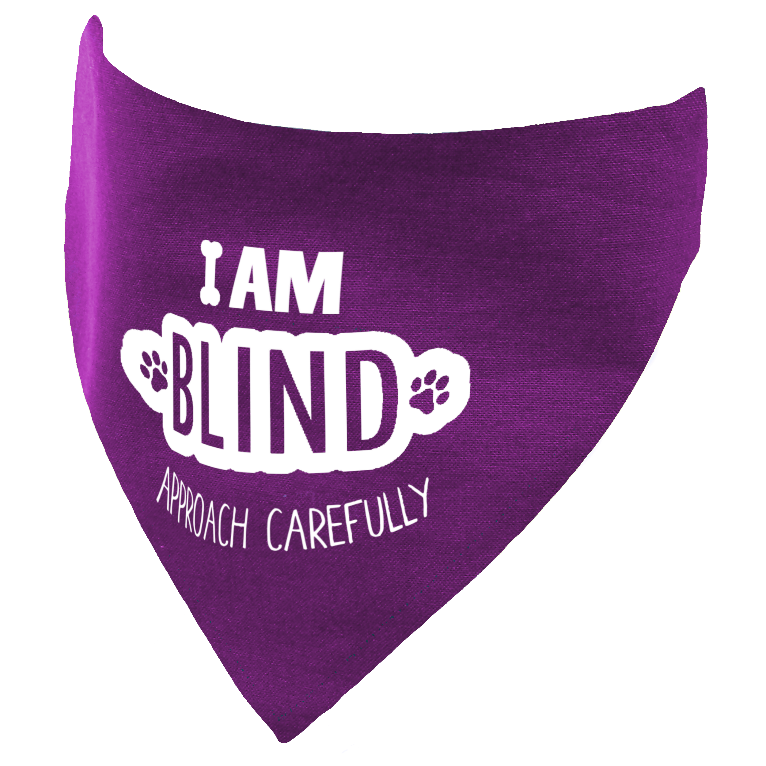 I am Blind Dog Bandana Approach Carefully