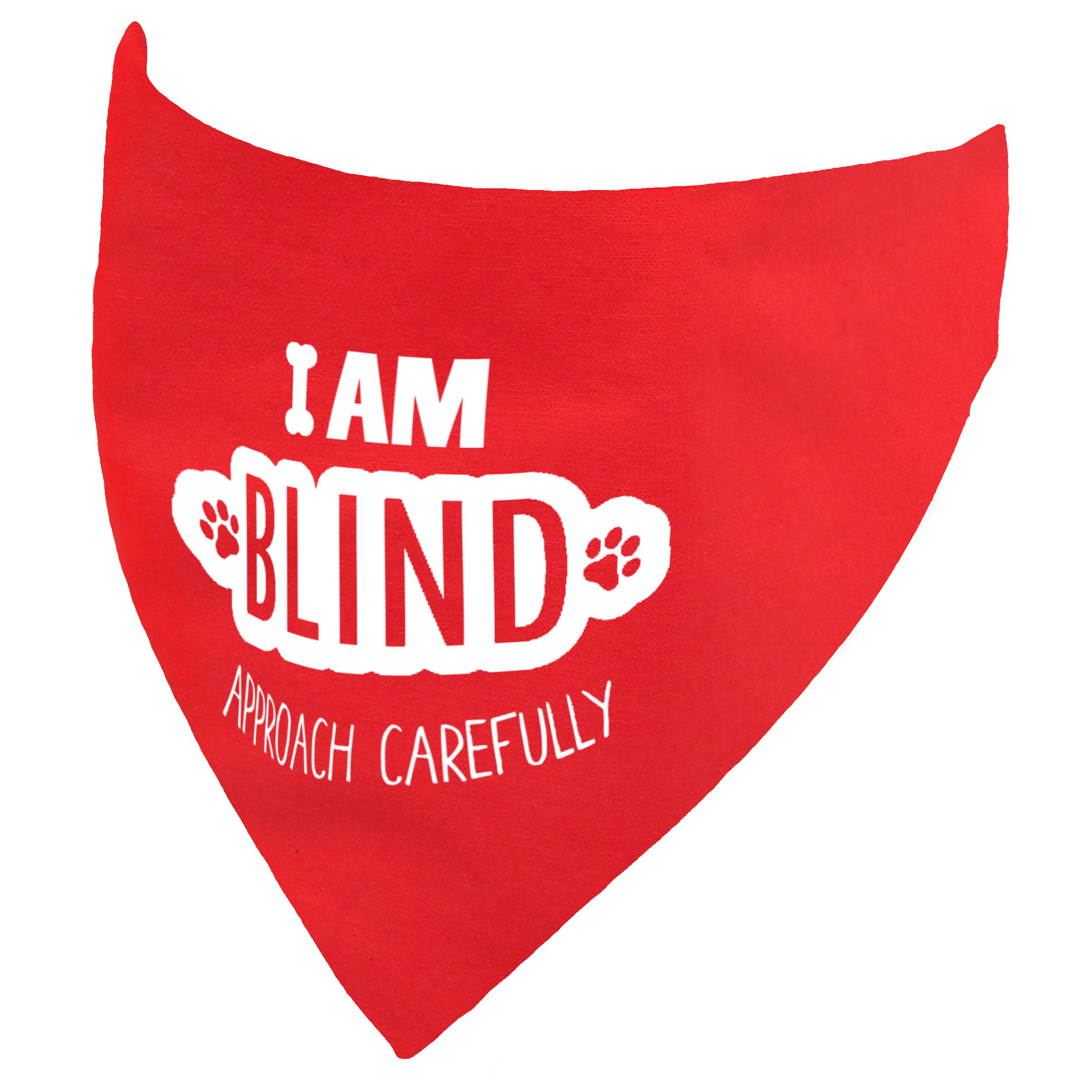 I am Blind Dog Bandana Approach Carefully