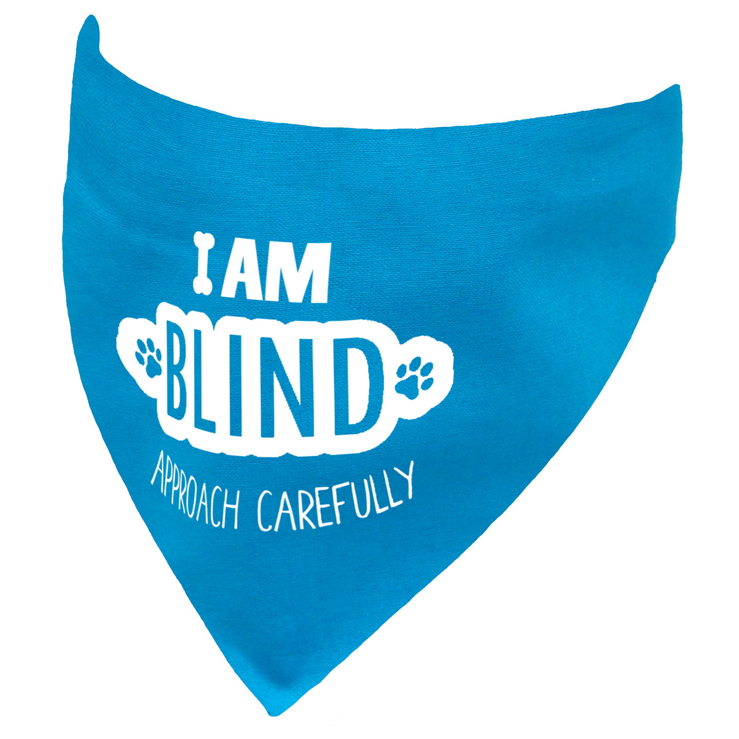 I am Blind Dog Bandana Approach Carefully