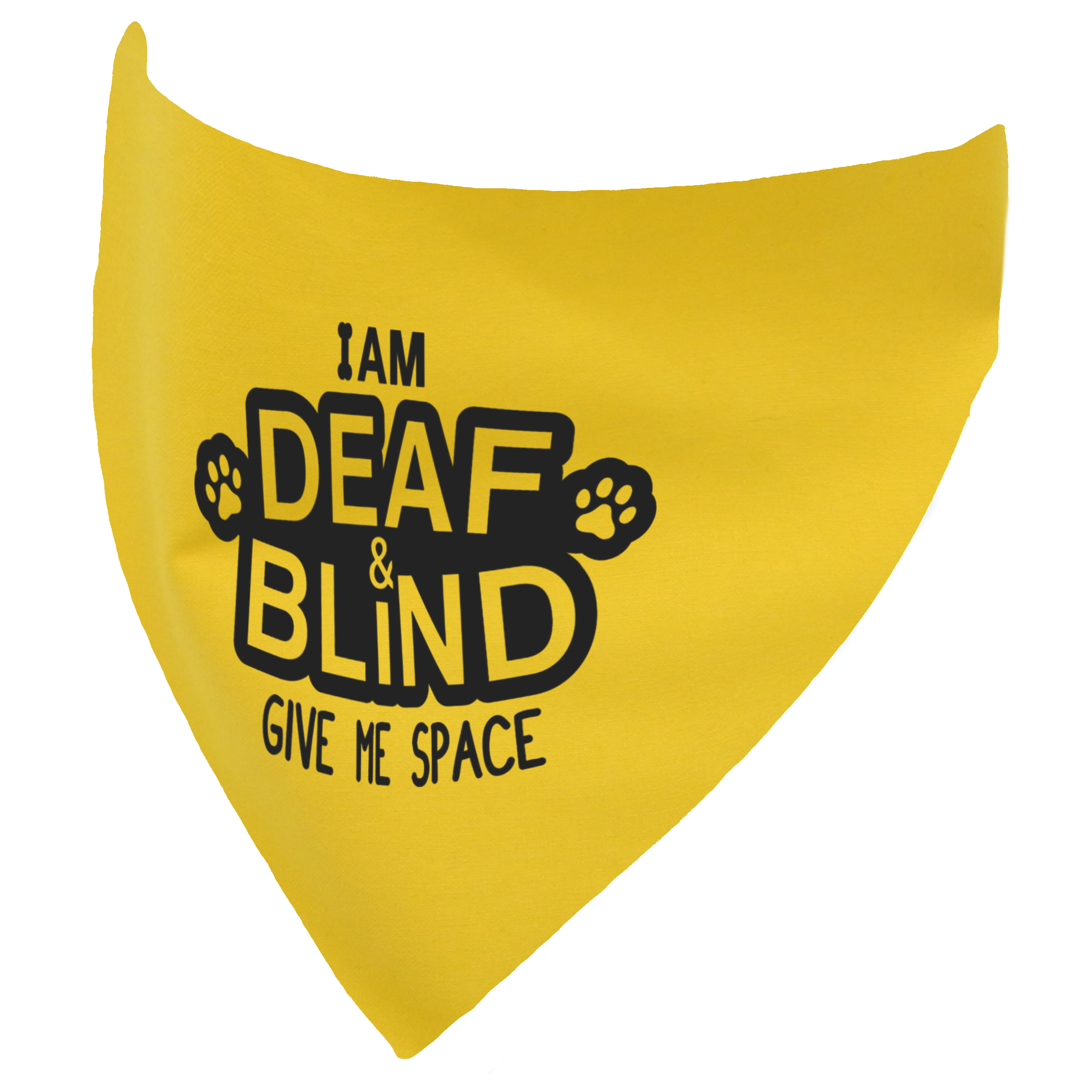 I am Deaf and Blind - Give Me Space Dog Bandana