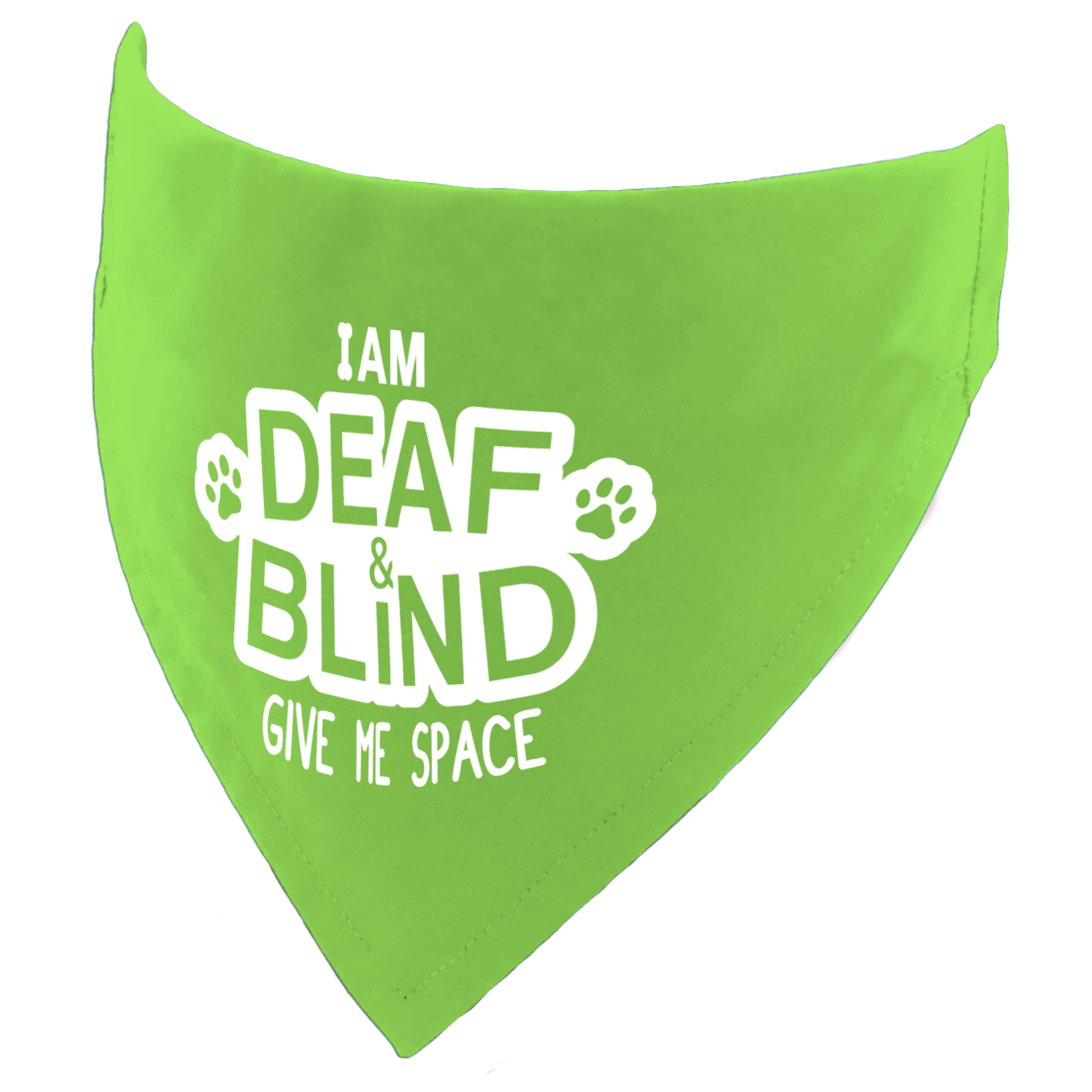 I am Deaf and Blind - Give Me Space Dog Bandana