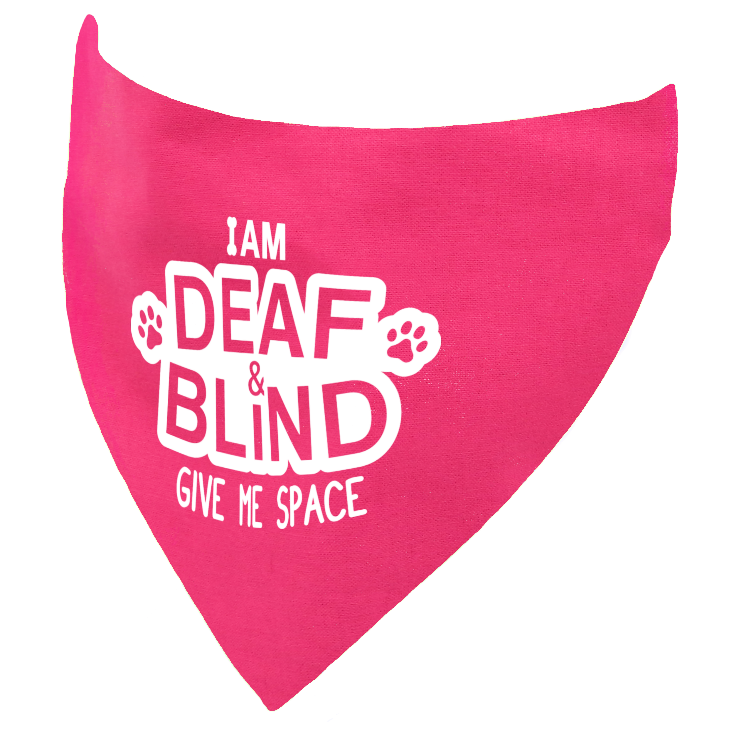 I am Deaf and Blind - Give Me Space Dog Bandana