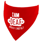 I am Deaf Approach Carefully Dog Bandana