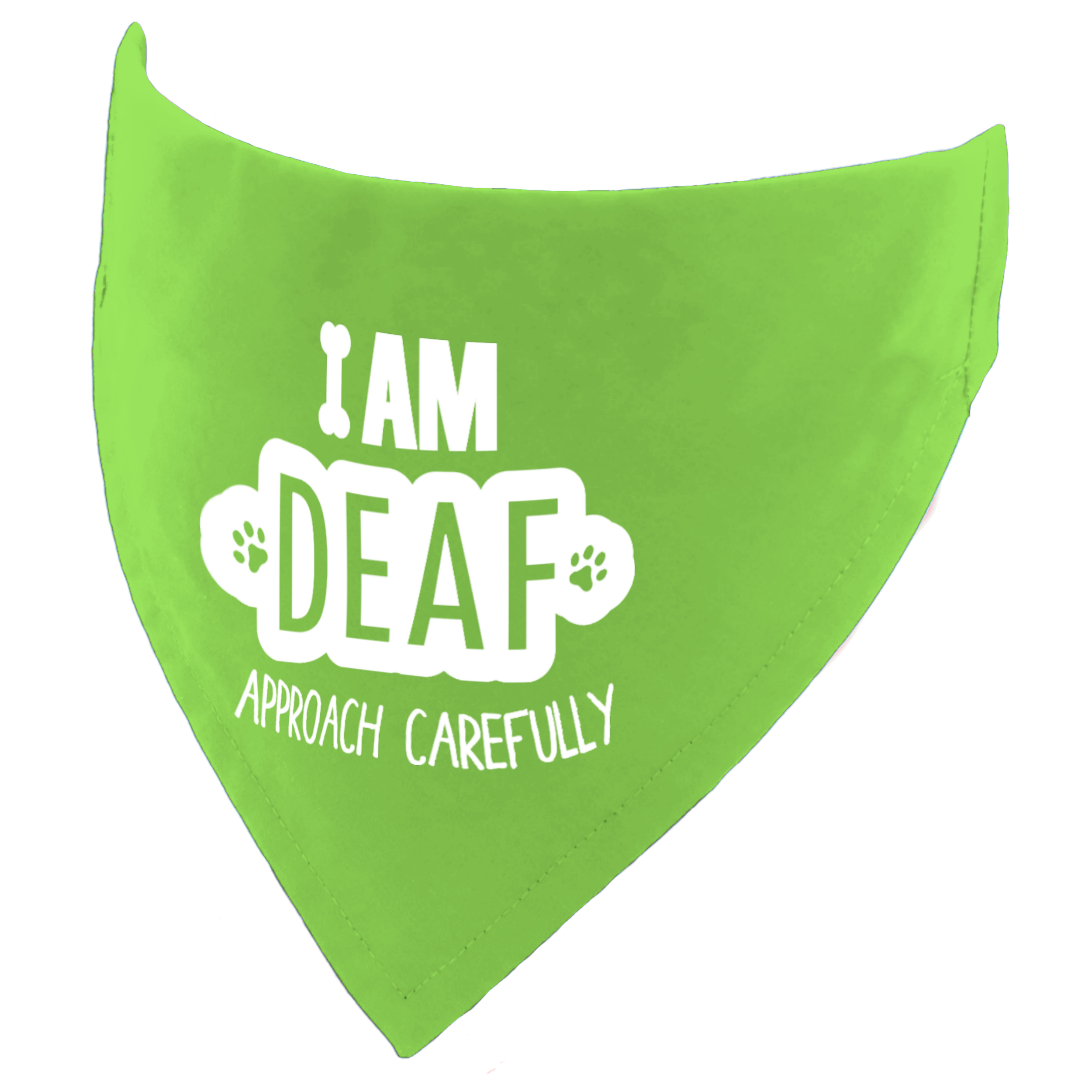 I am Deaf Approach Carefully Dog Bandana