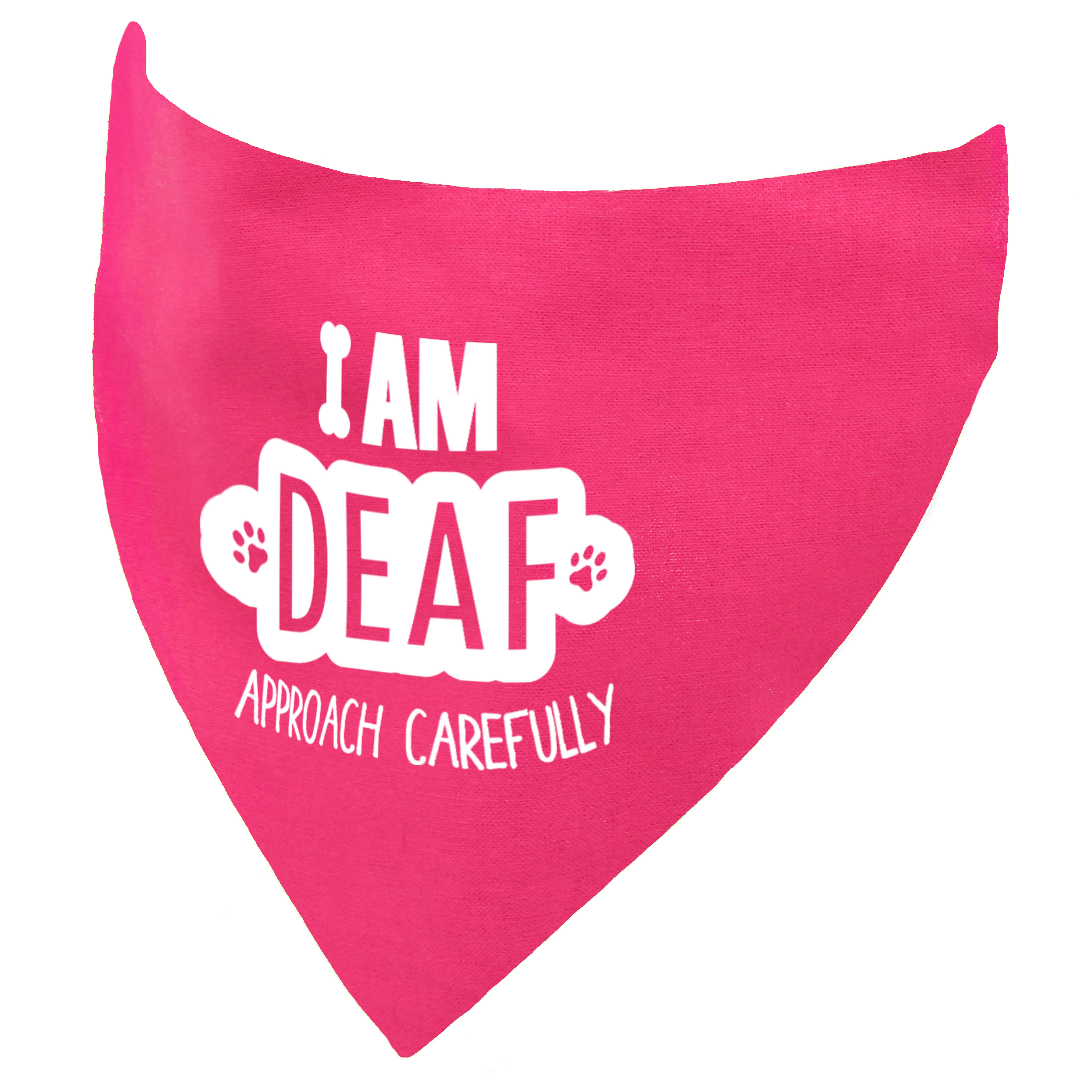 I am Deaf Approach Carefully Dog Bandana