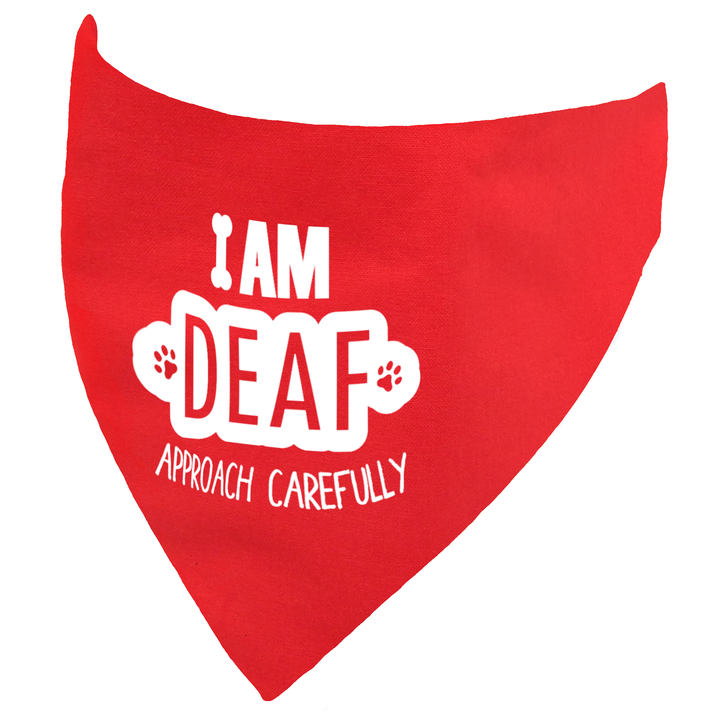 I am Deaf Approach Carefully Dog Bandana