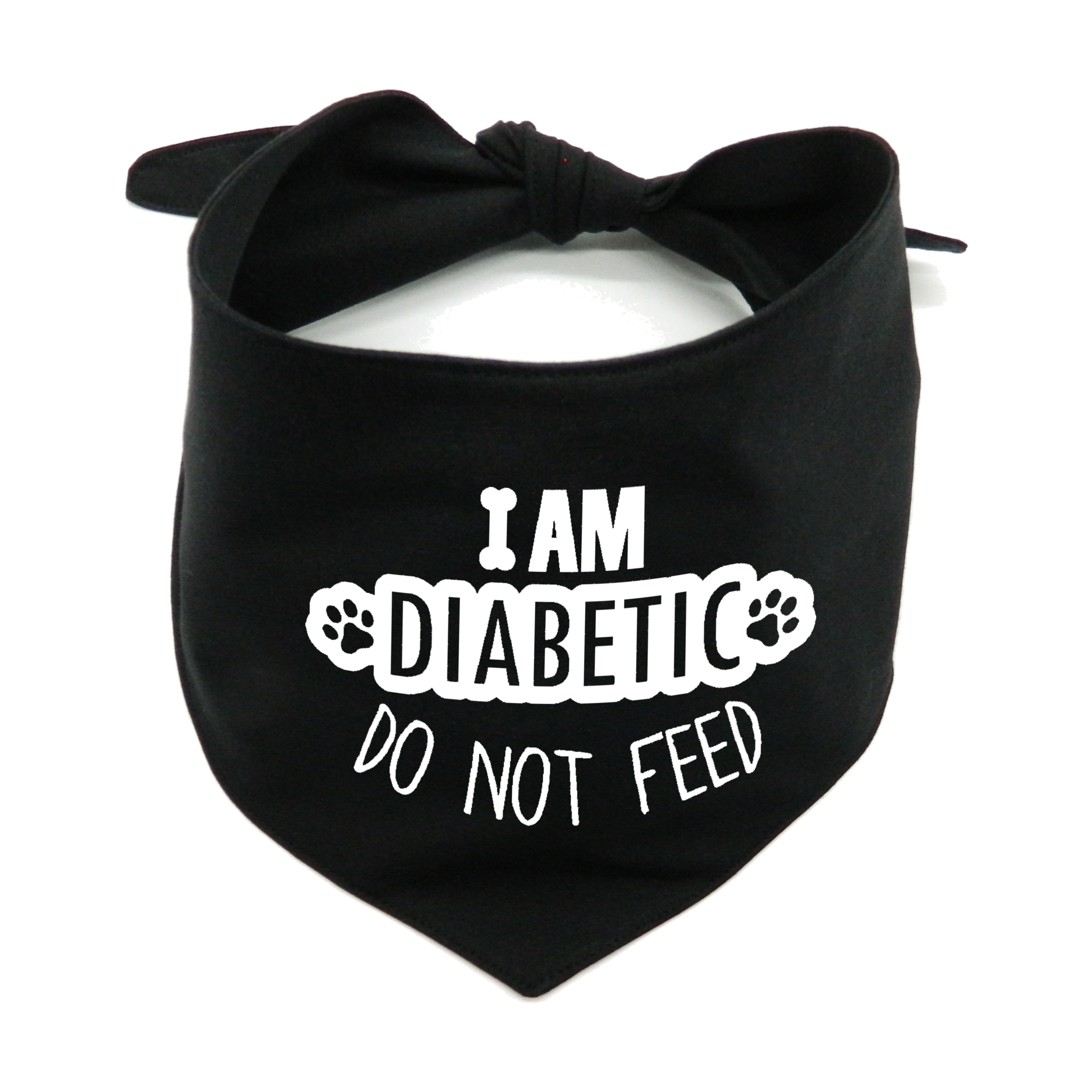 I Am Diabetic Dog Bandana – Do Not Feed
