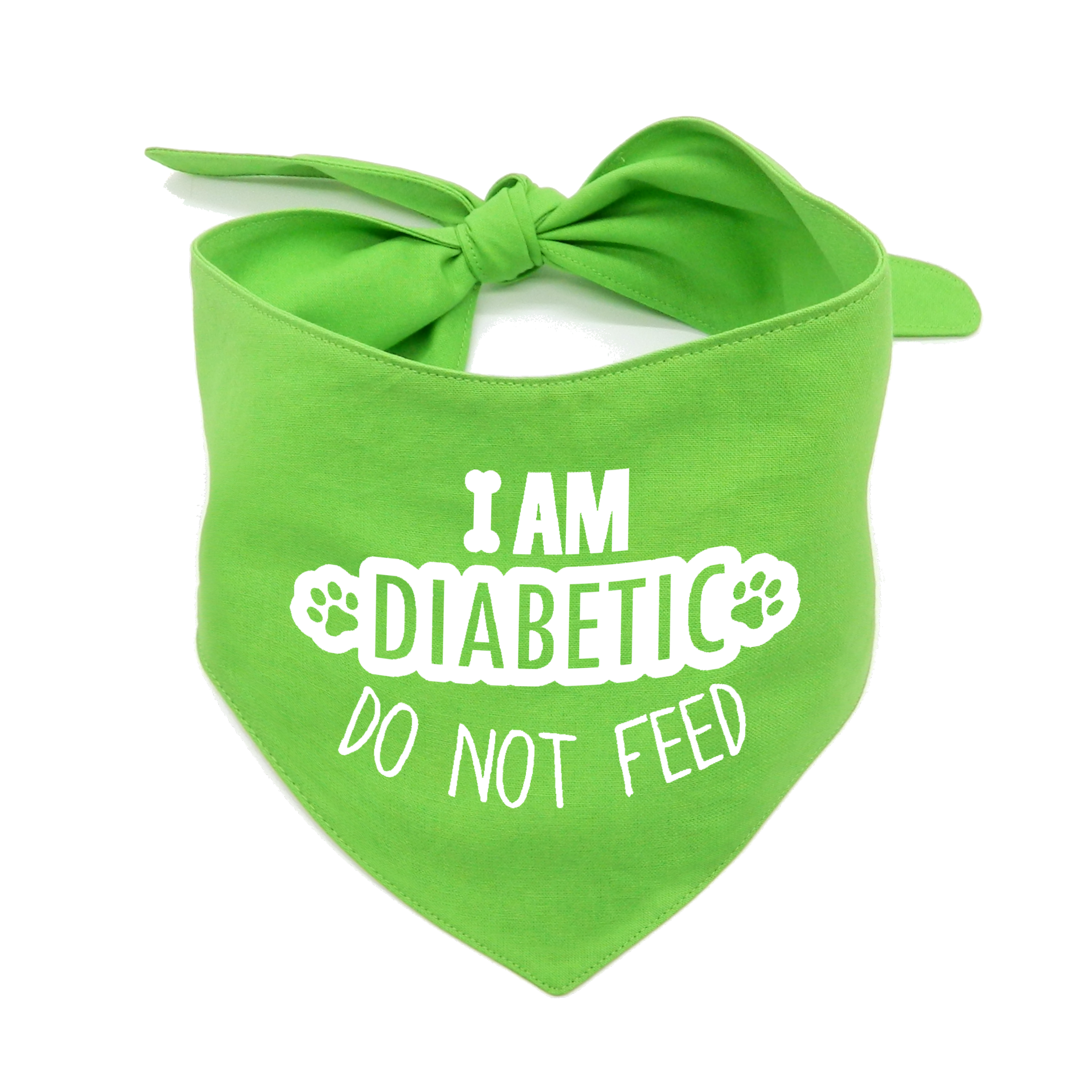 I Am Diabetic Dog Bandana – Do Not Feed