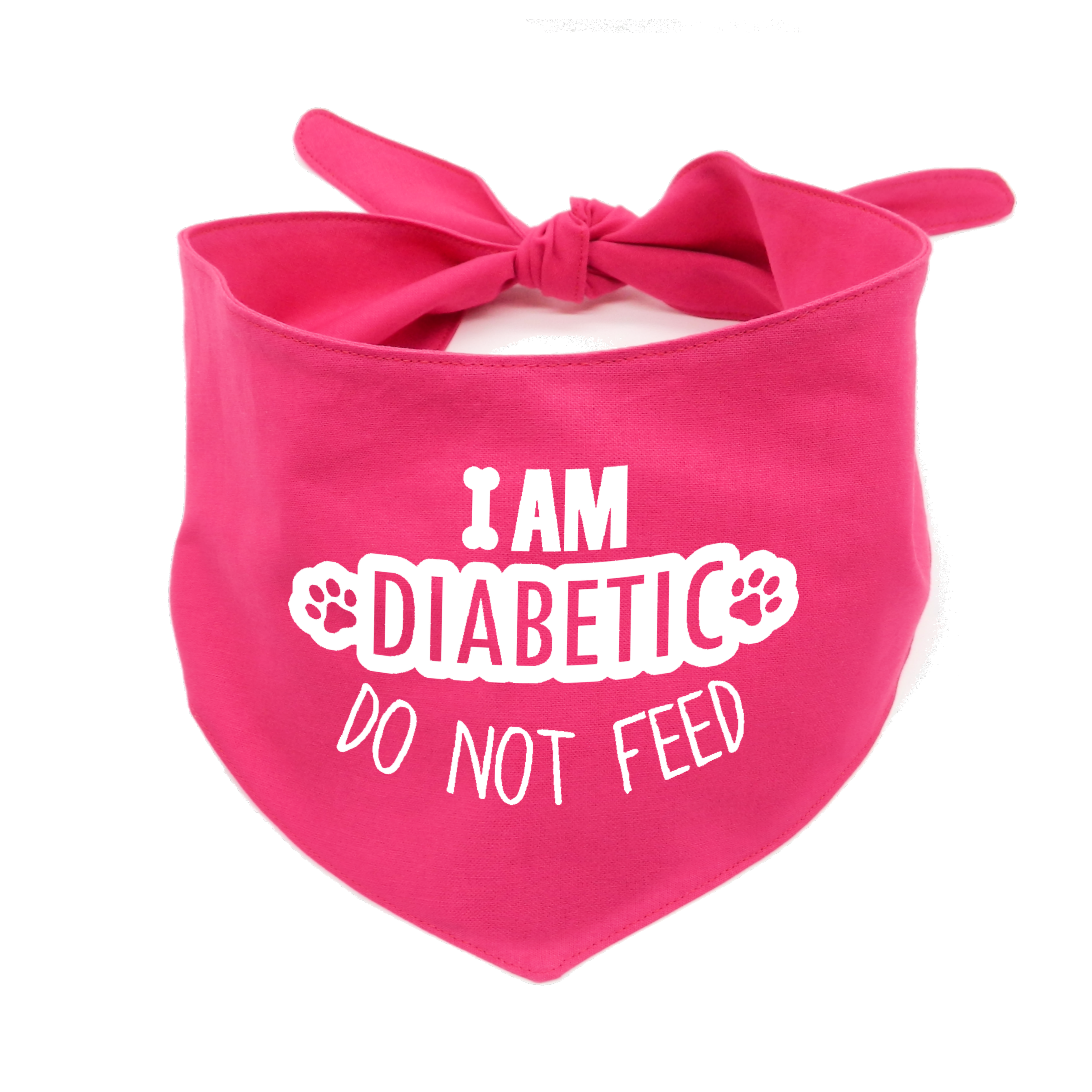 I Am Diabetic Dog Bandana – Do Not Feed