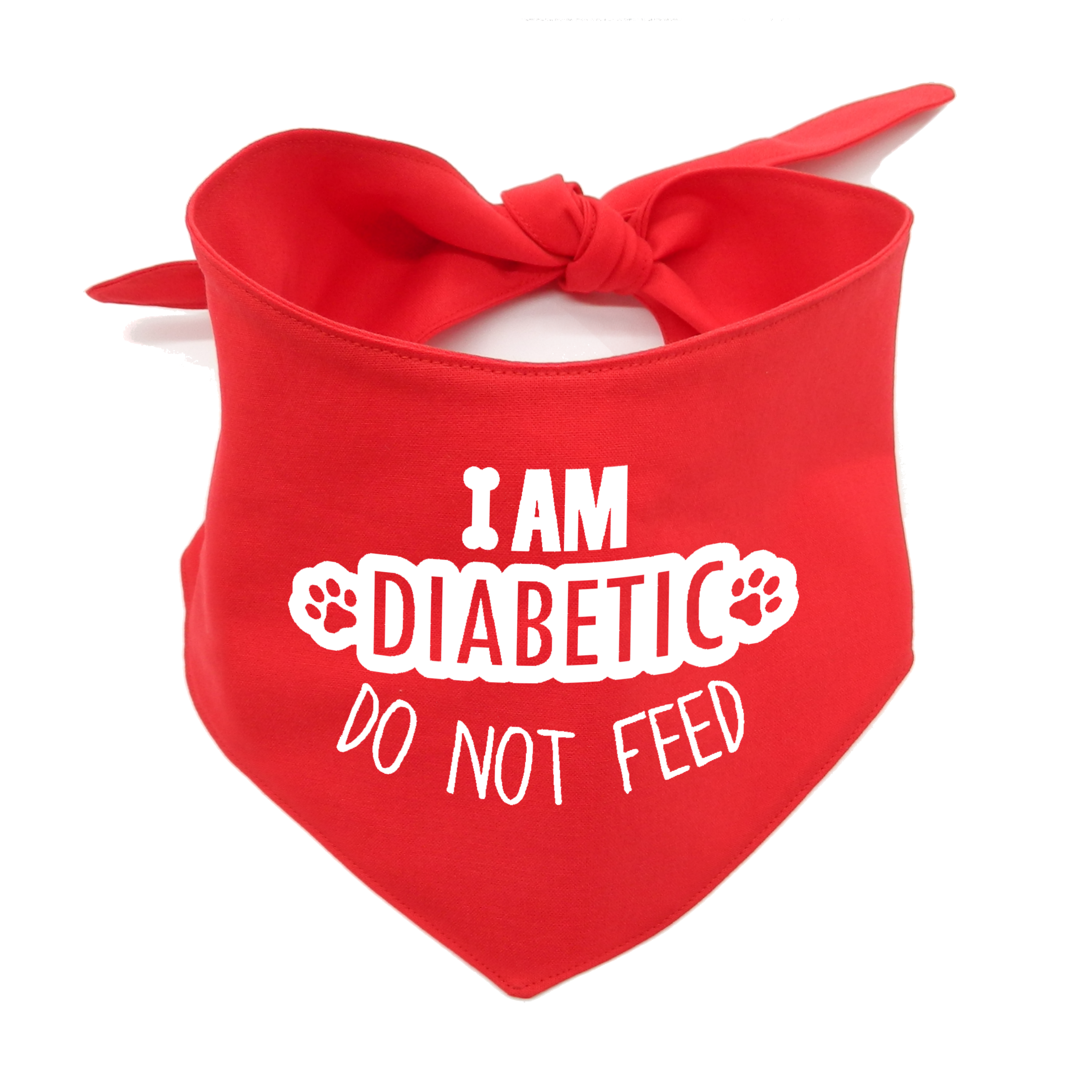 I Am Diabetic Dog Bandana – Do Not Feed