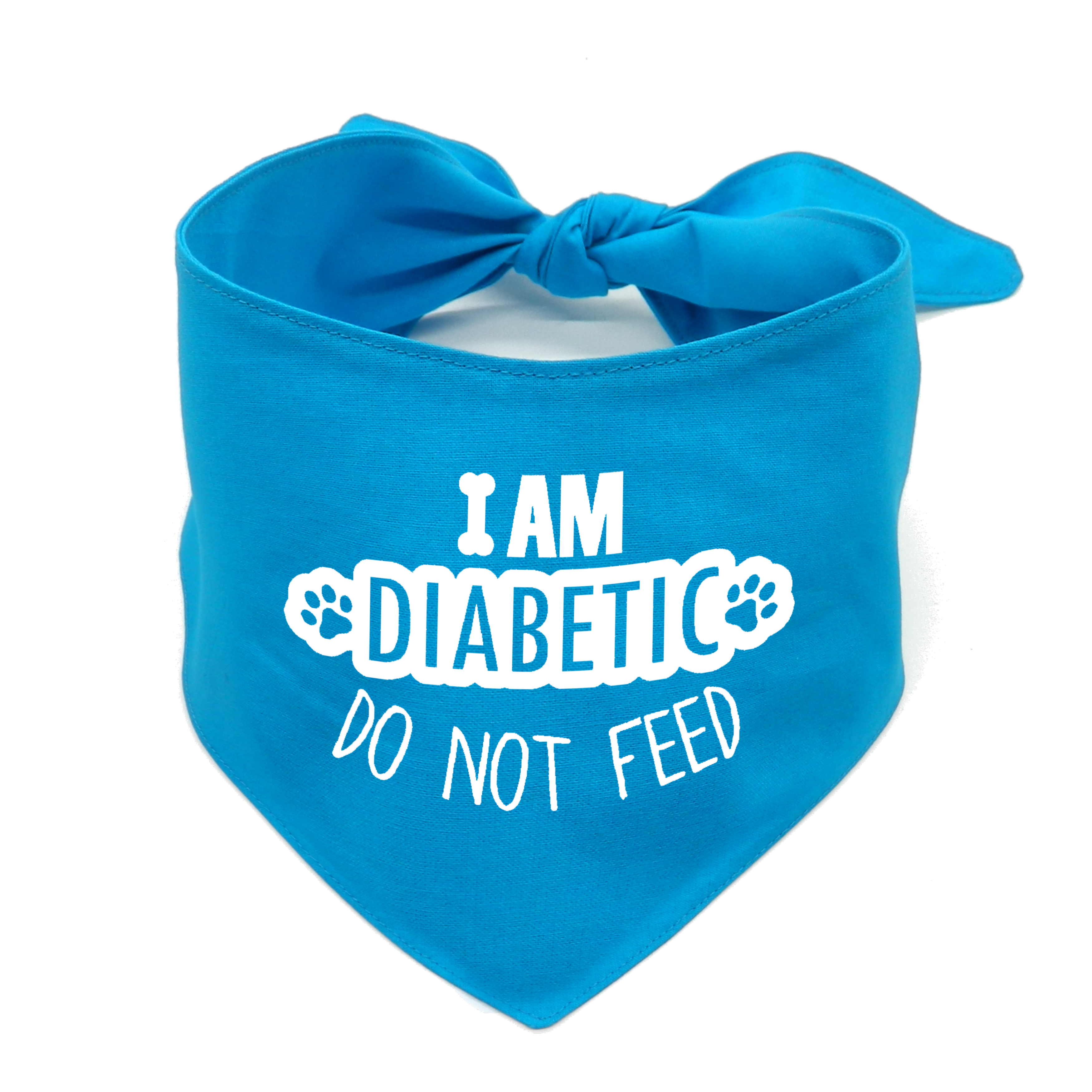 I Am Diabetic Dog Bandana – Do Not Feed