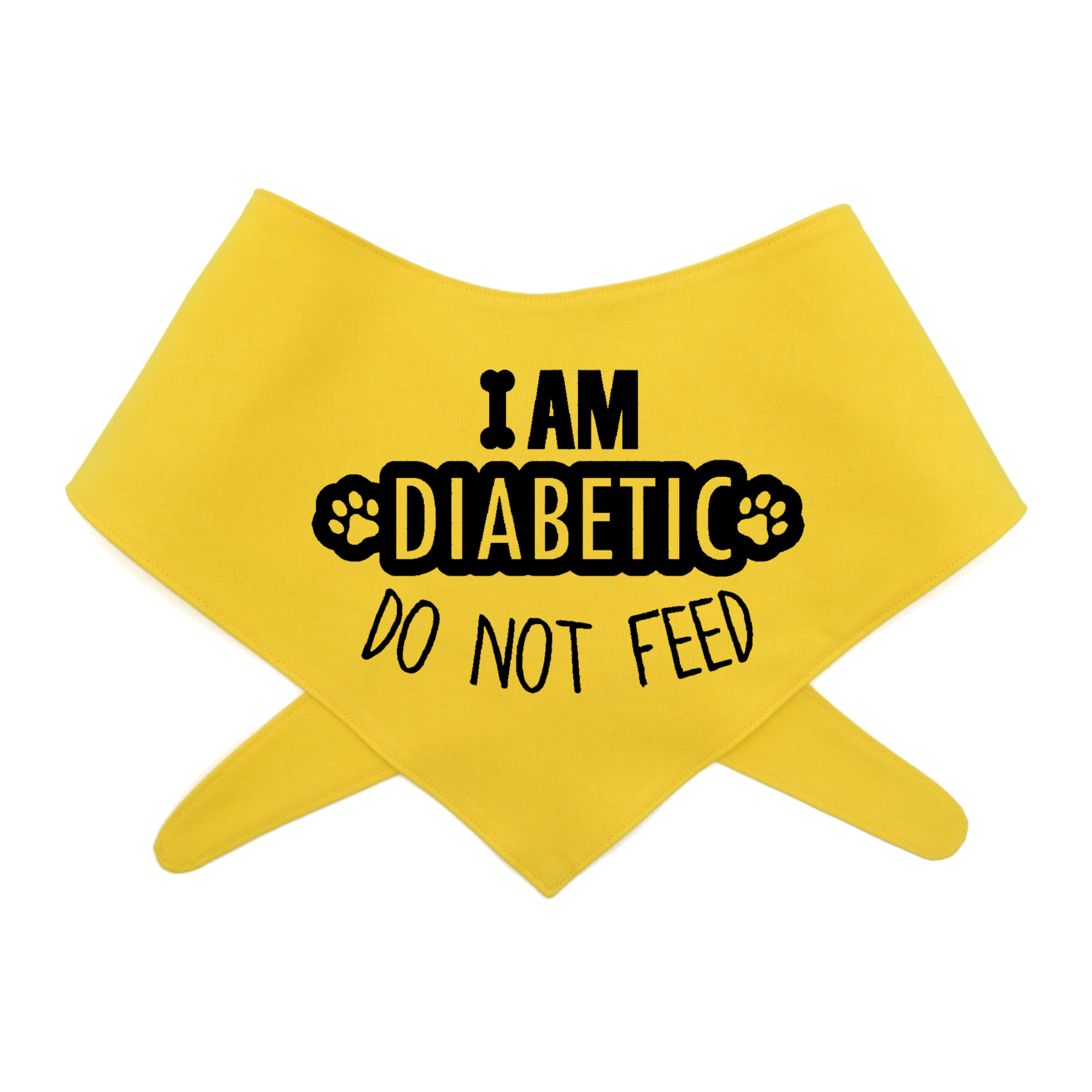 I Am Diabetic Dog Bandana – Do Not Feed