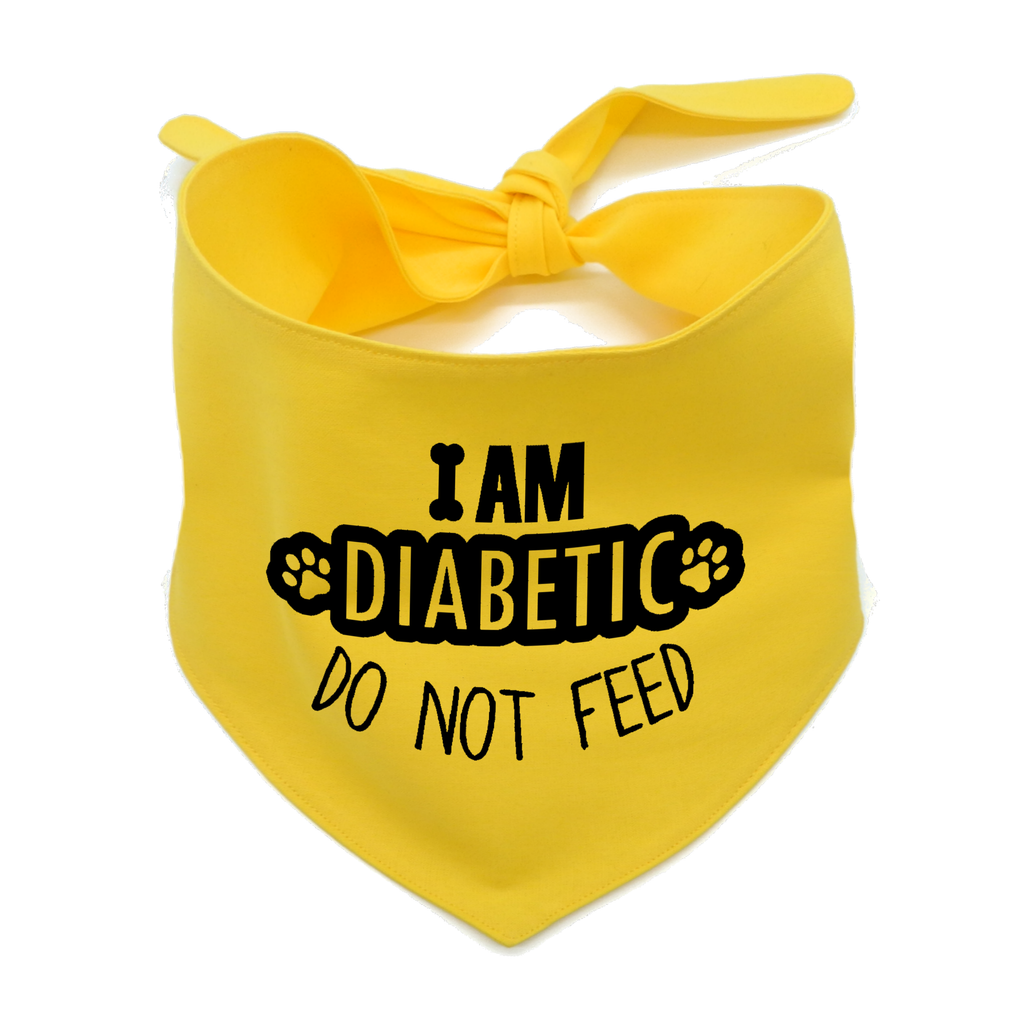 I Am Diabetic Dog Bandana – Do Not Feed