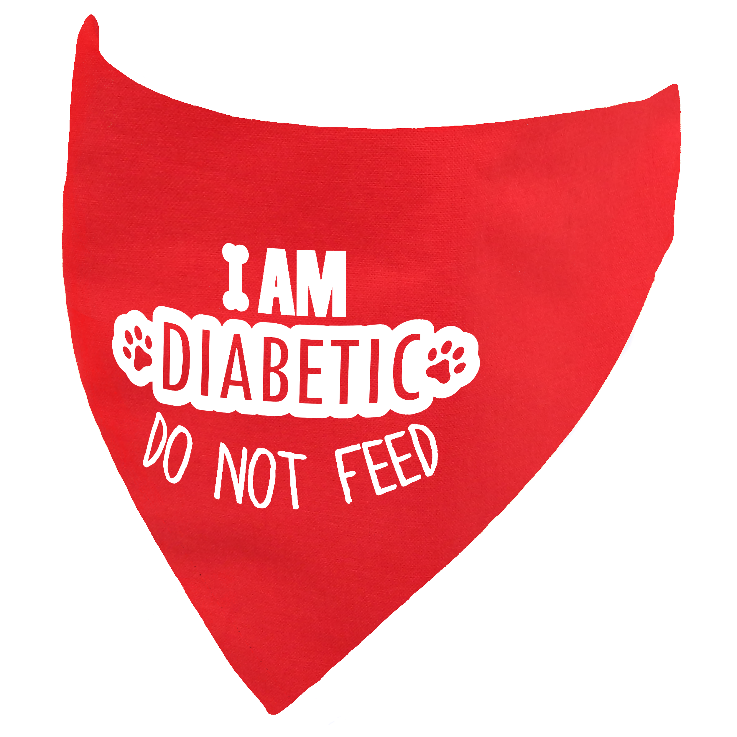 I am Diabetic - Do Not Feed Dog Bandana