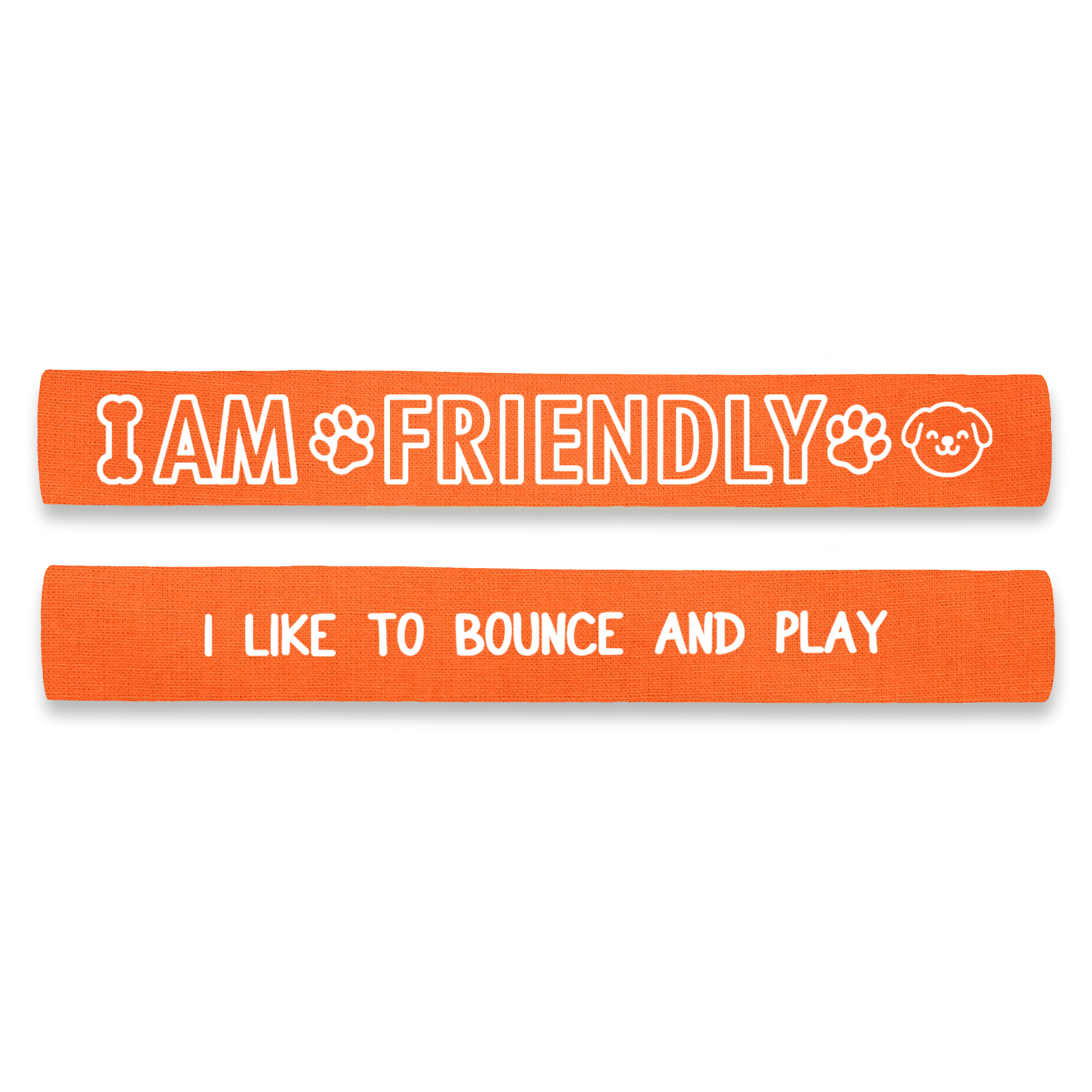 I am Friendly - I Like to Bounce and Play Dog Lead Sleeve Wrap