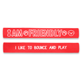 I am Friendly - I Like to Bounce and Play Dog Lead Sleeve Wrap