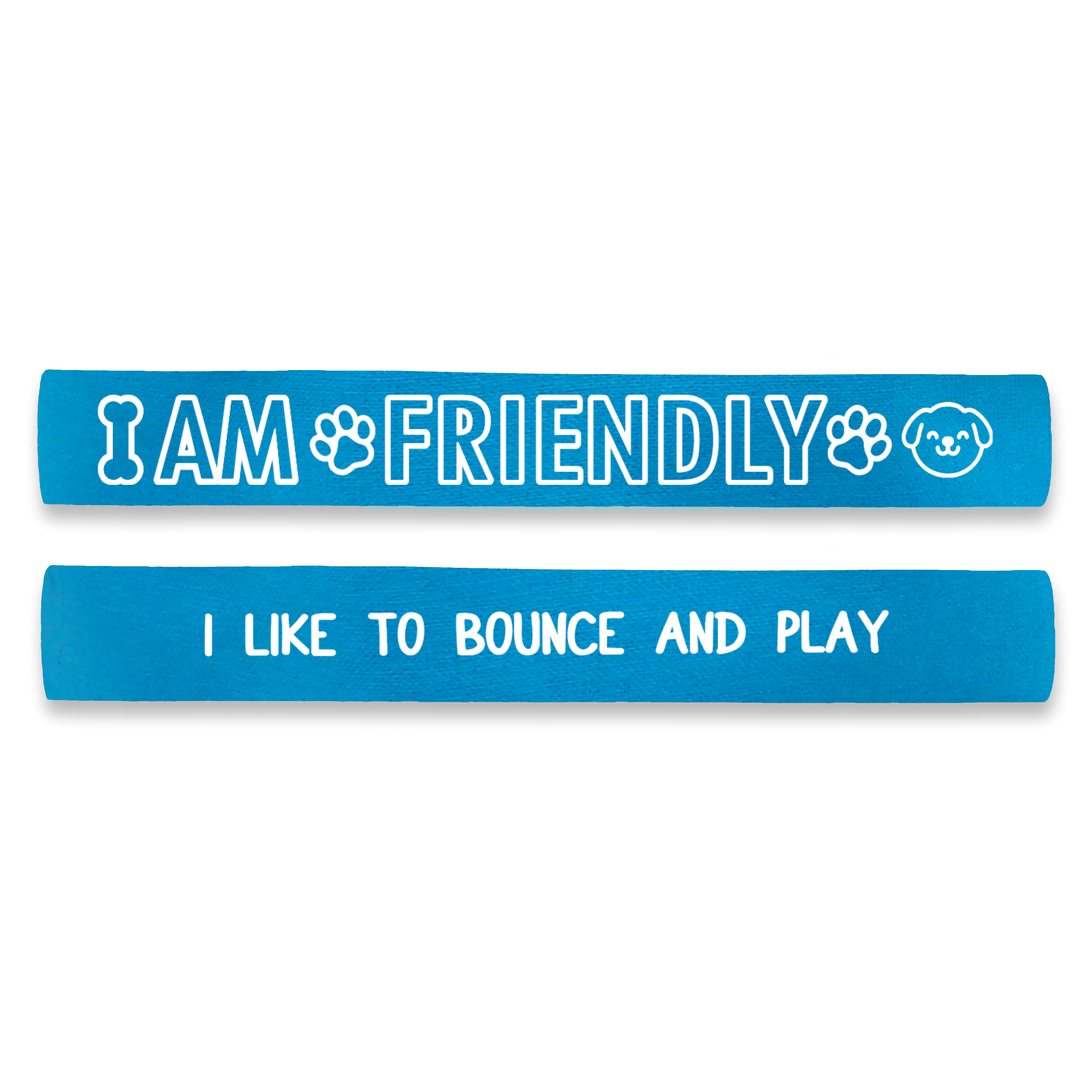 I am Friendly - I Like to Bounce and Play Dog Lead Sleeve Wrap