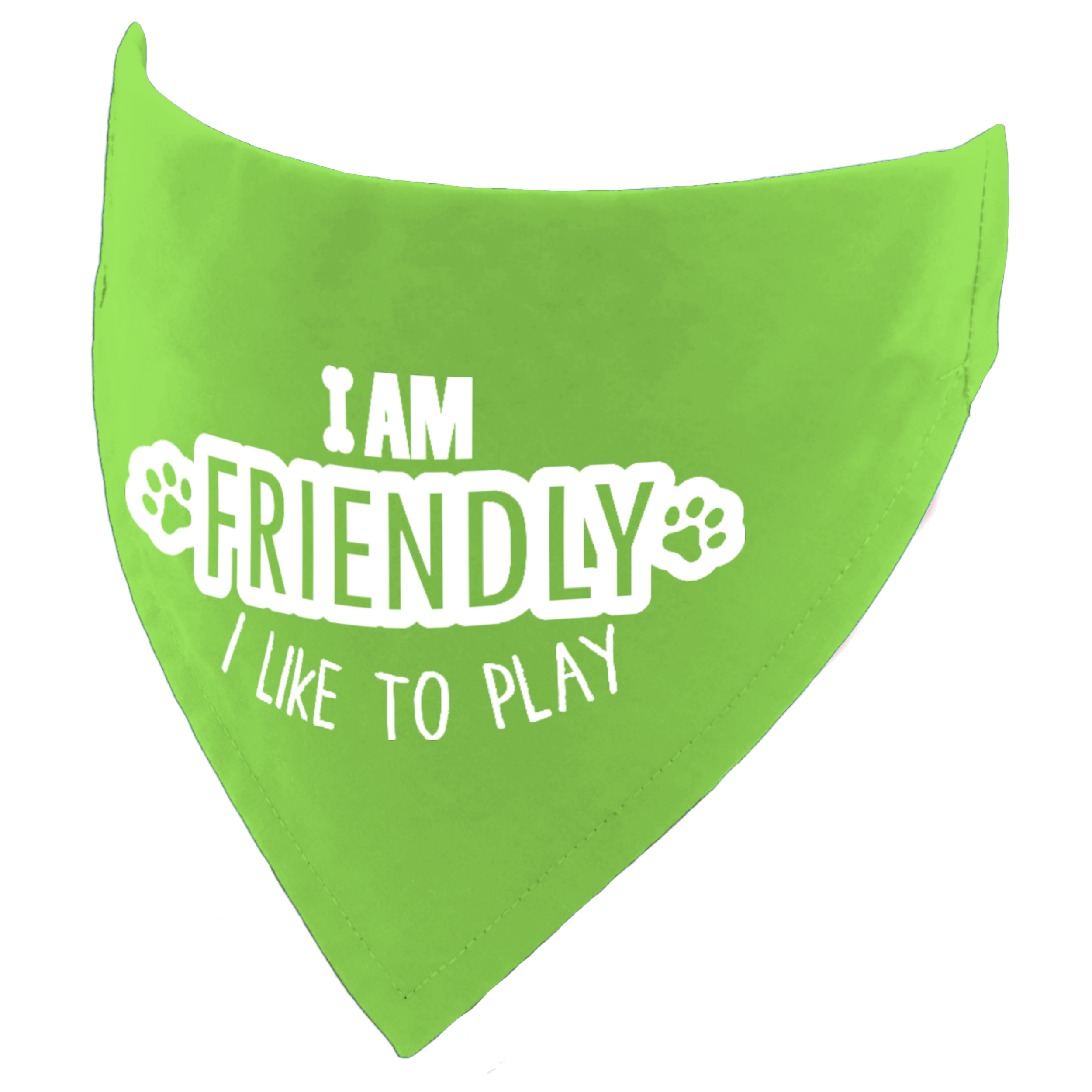 I am Friendly - I Like to Play Dog Bandana