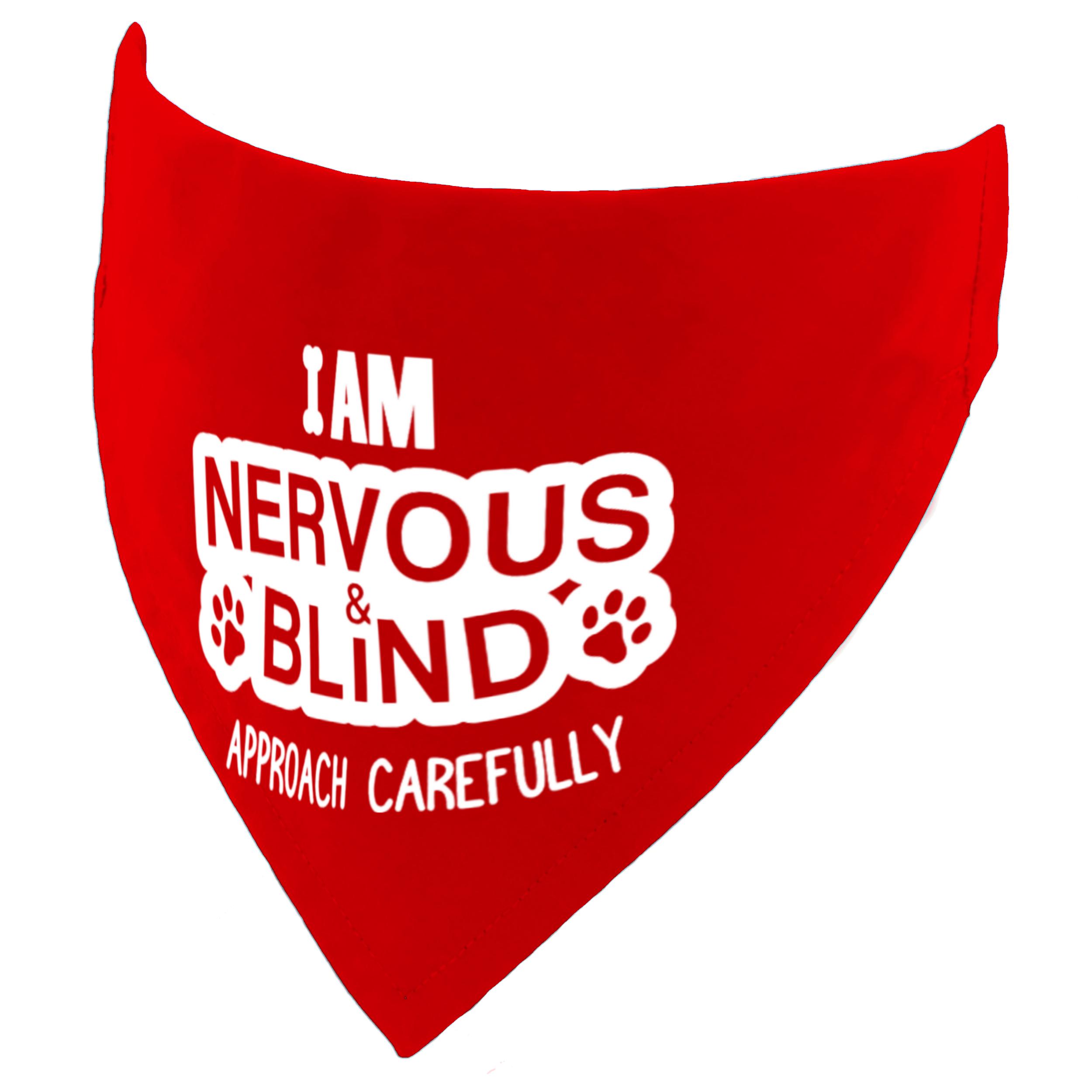 I am Nervous and Blind Approach Carefully Dog Bandana for Vision Impaired Dogs
