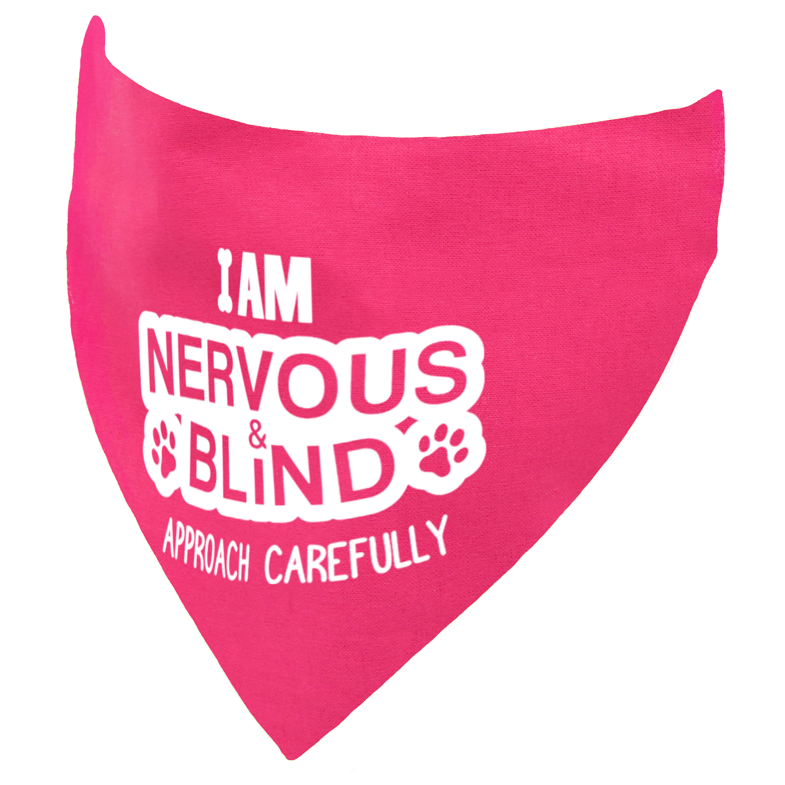 I am Nervous and Blind Approach Carefully Dog Bandana for Vision Impaired Dogs