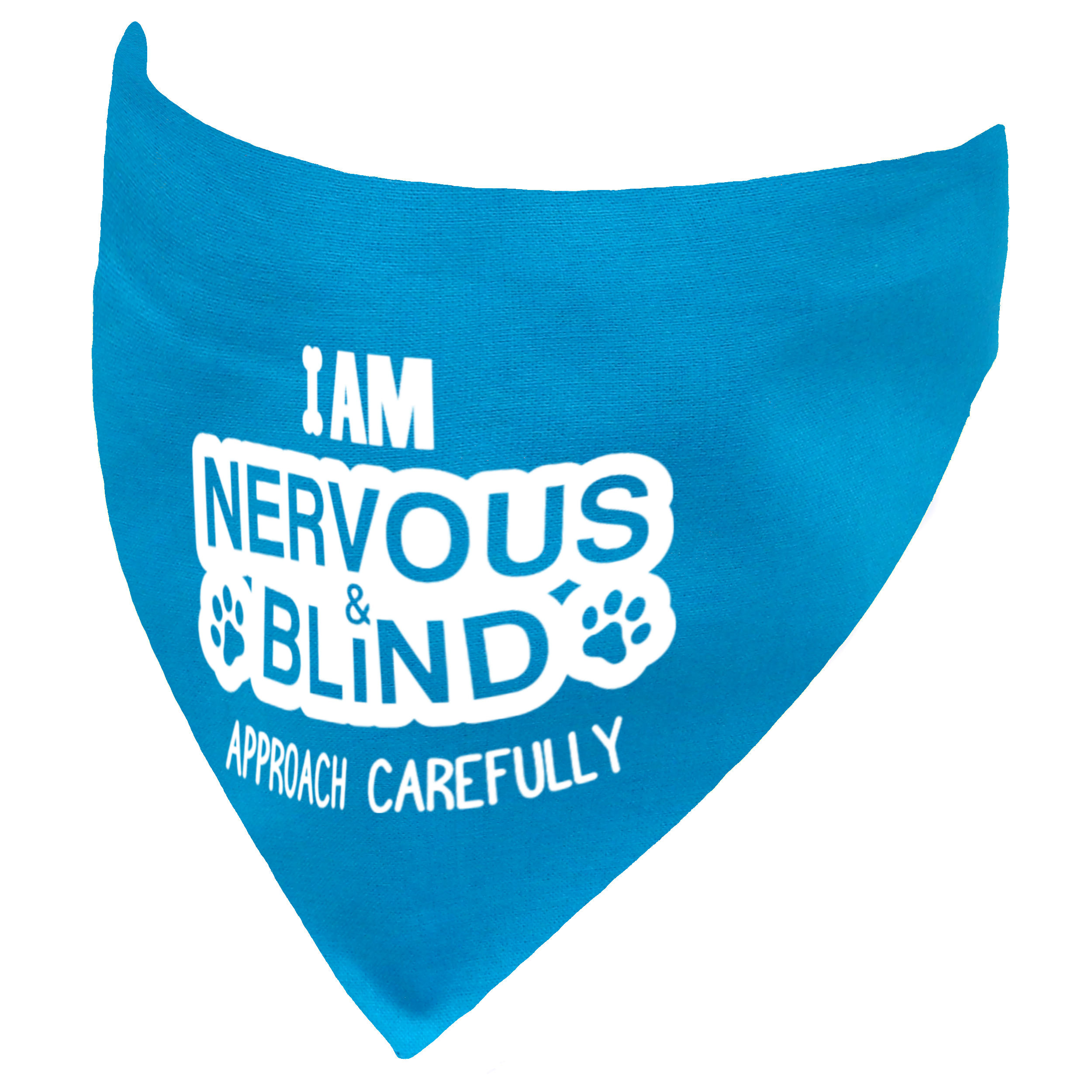 I am Nervous and Blind Approach Carefully Dog Bandana for Vision Impaired Dogs