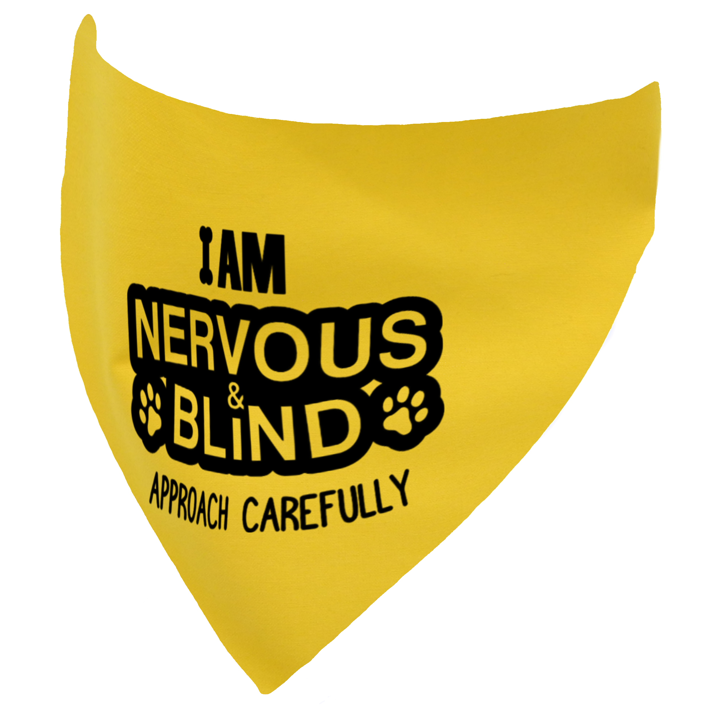 I am Nervous and Blind Approach Carefully Dog Bandana for Vision Impaired Dogs