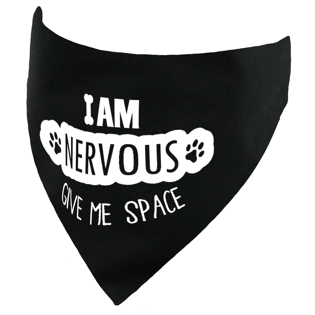 I am Nervous Give Me Space Dog Bandana