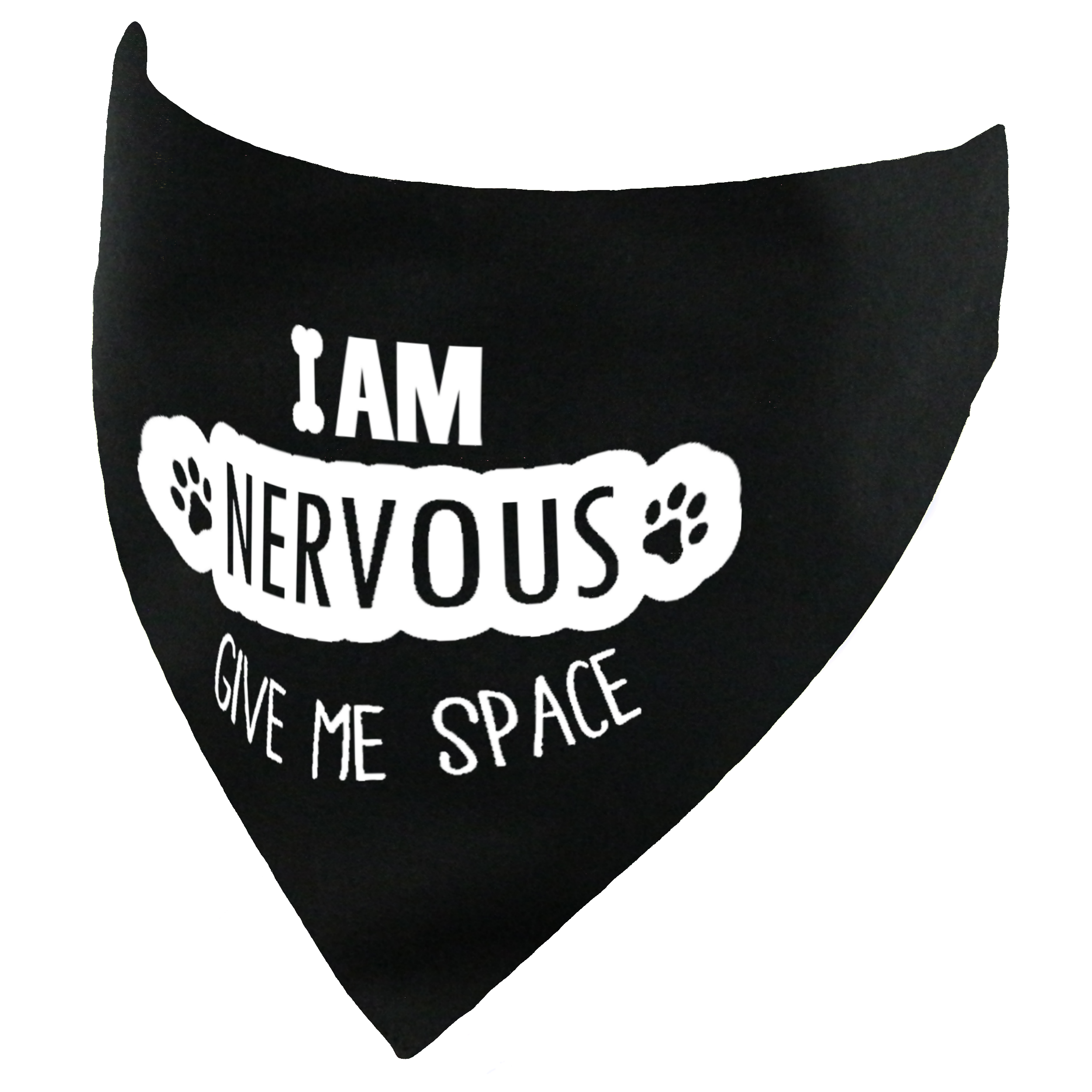 I am Nervous Give Me Space Dog Bandana